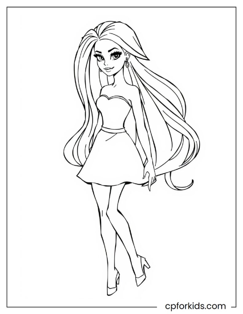 Barbie Coloring Pages Printable