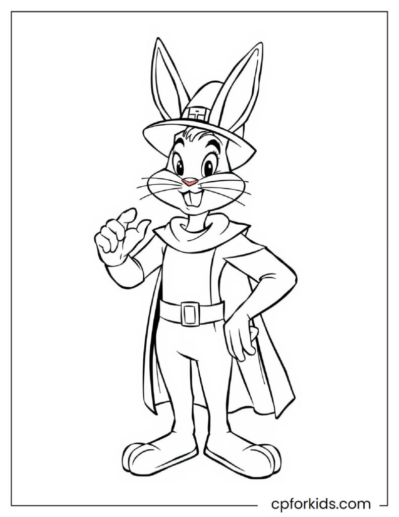 Superhero Bugs Bunny Looks Determined To Save His Girlfriend From The Bad Guys