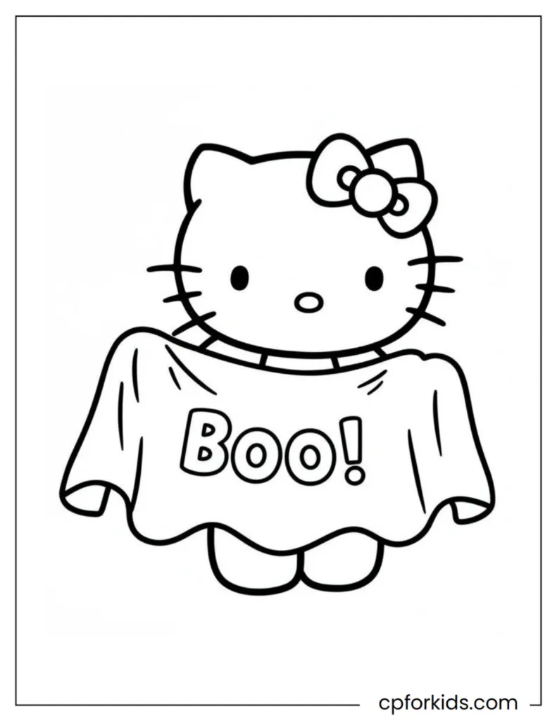 Collection of 56 Hello Kitty coloring pages featuring alphabet letters, numbers, and themed activities for kids
