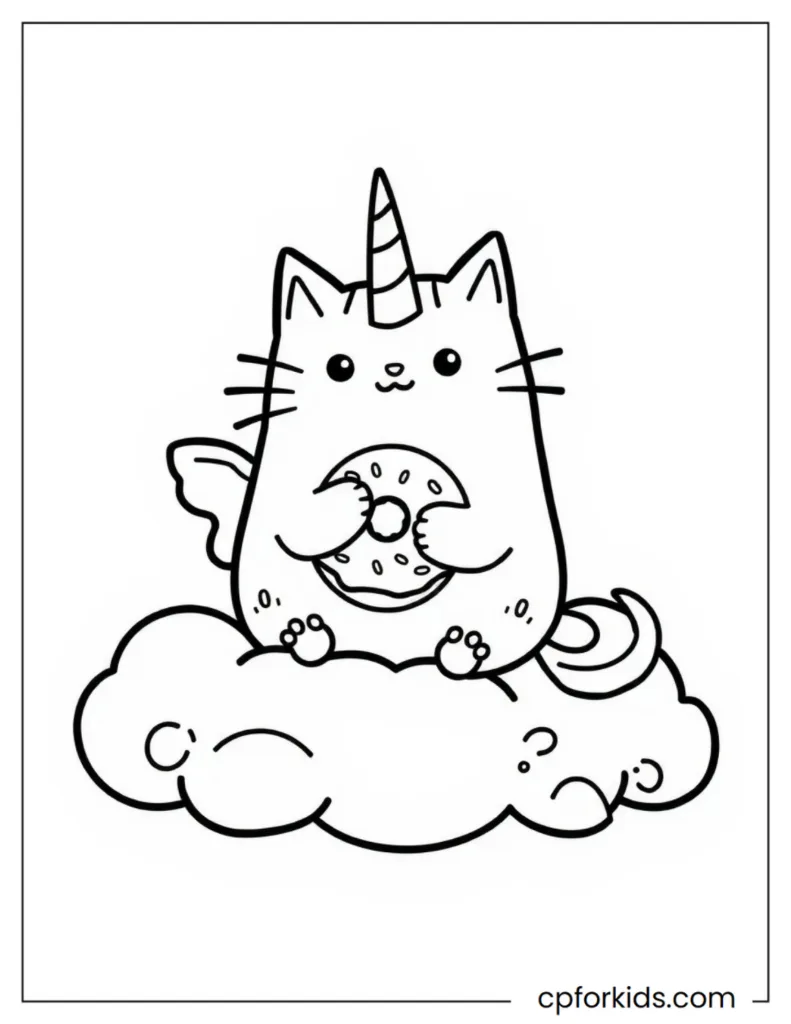 Collection of 10+ Pusheen coloring pages showcasing Pusheen in various adorable scenarios