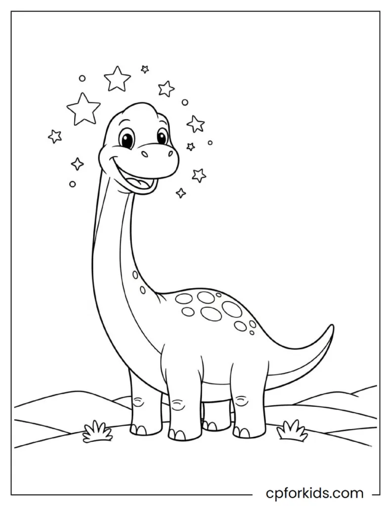 T-Rex and Triceratops-themed dinosaur coloring page for curious young minds
