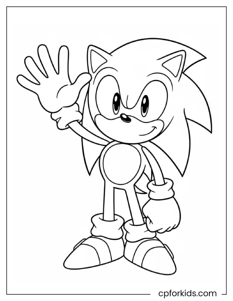Collection of 40+ Sonic the Hedgehog coloring pages showcasing Sonic, Tails, Knuckles, Amy Rose, and various action-packed scenes from the Sonic universe