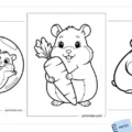 Printable Hamster coloring pages feature image