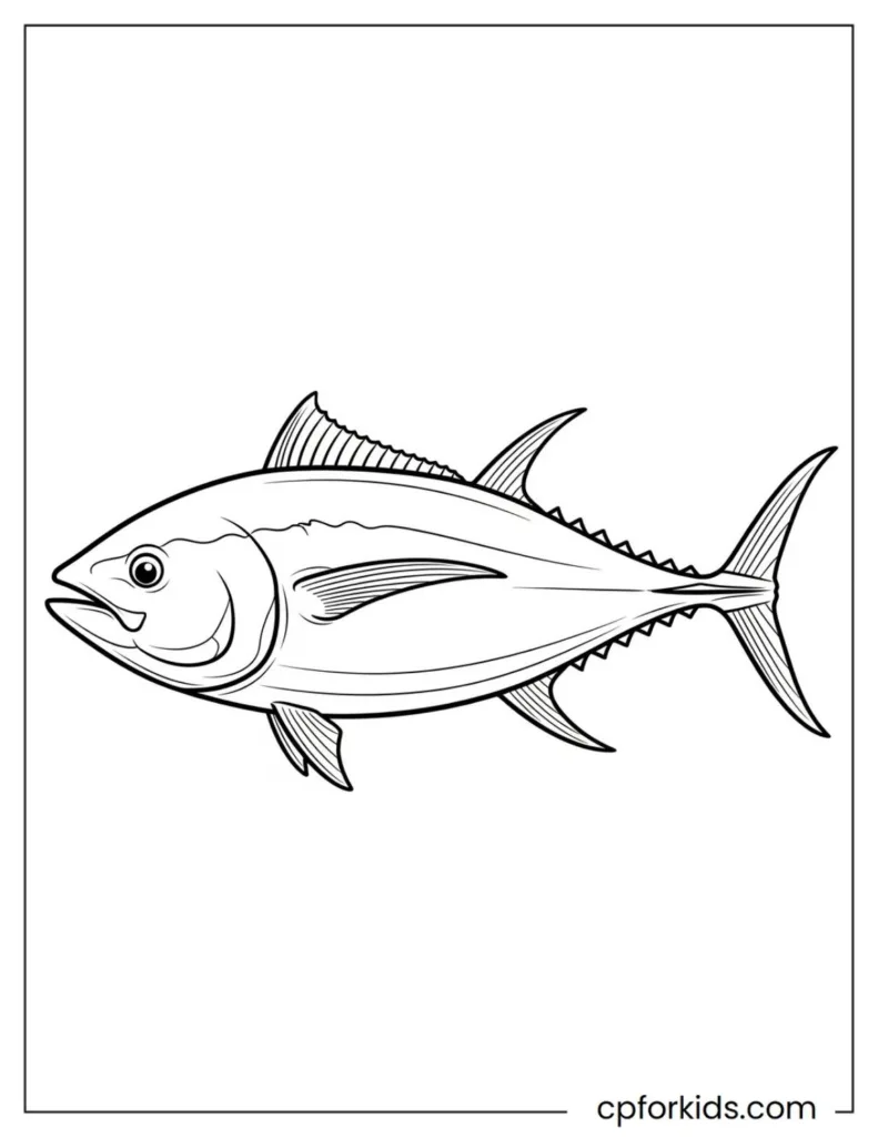 A collection of 50 free printable fish coloring pages in 5 different categories.