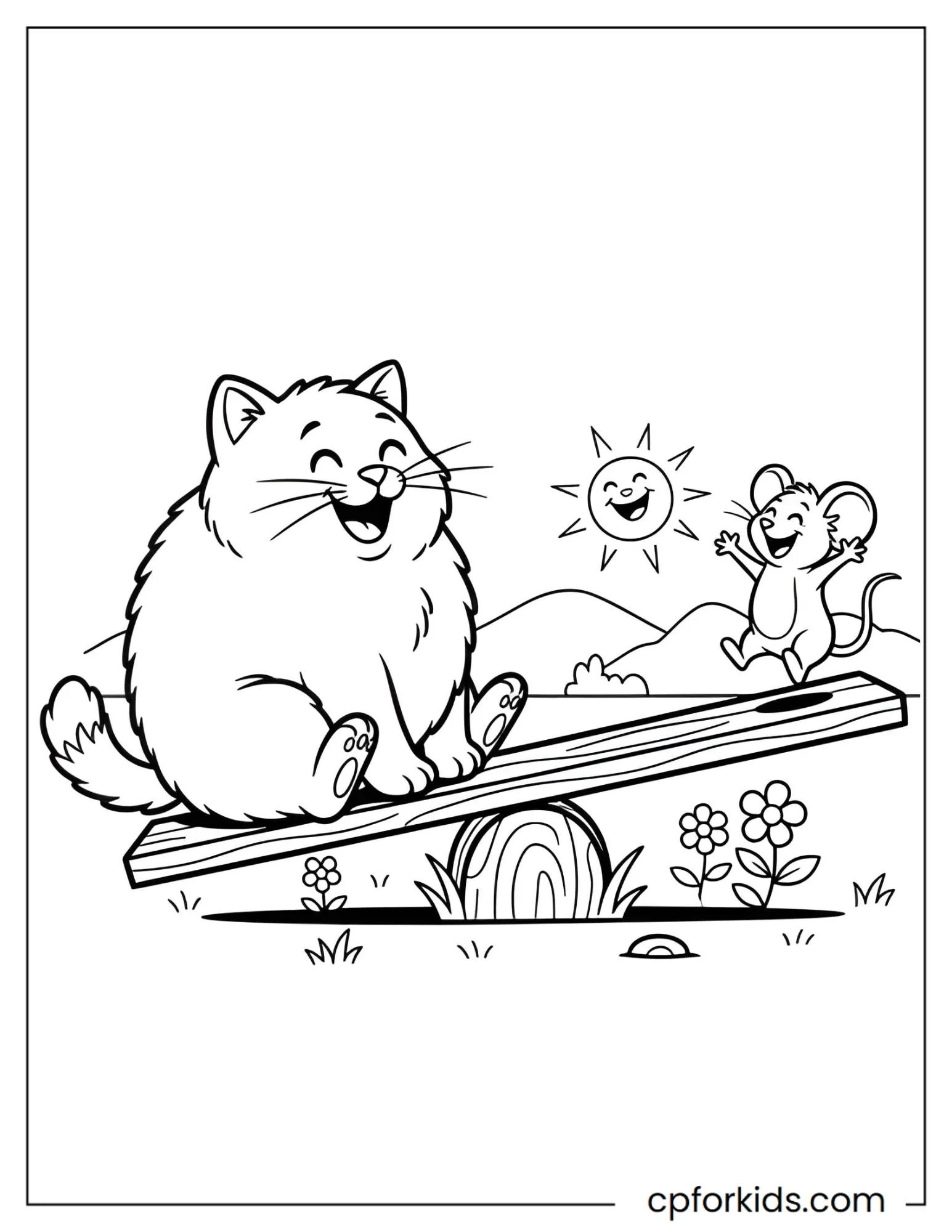 Cat and Mouse on a Seesaw