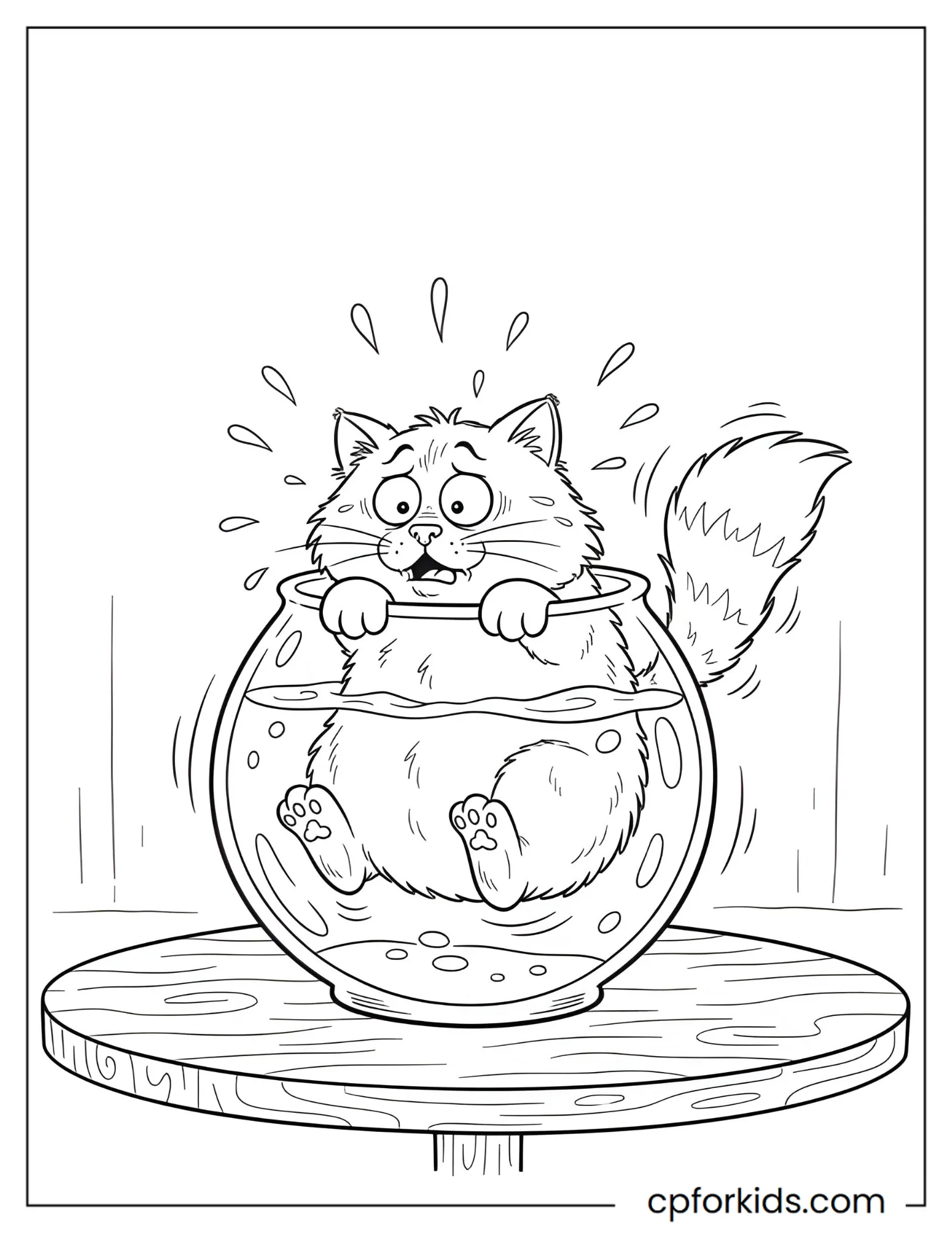 Cat Stuck in a Fishbowl