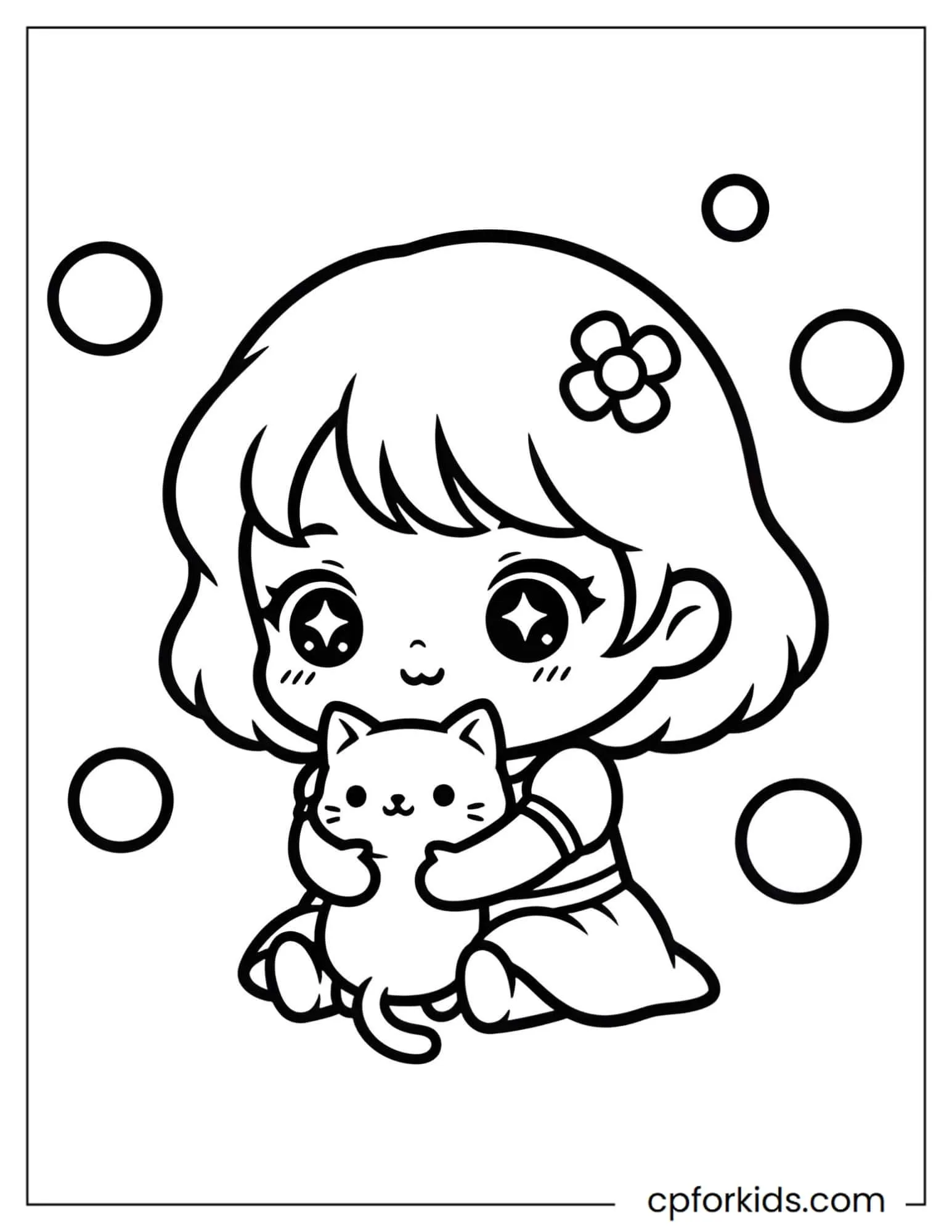 Chibi Princess and Her Kitty