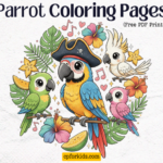 Free Printable Parrot Coloring Pages