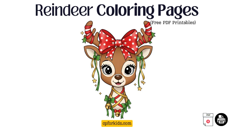 Reindeer Coloring Pages