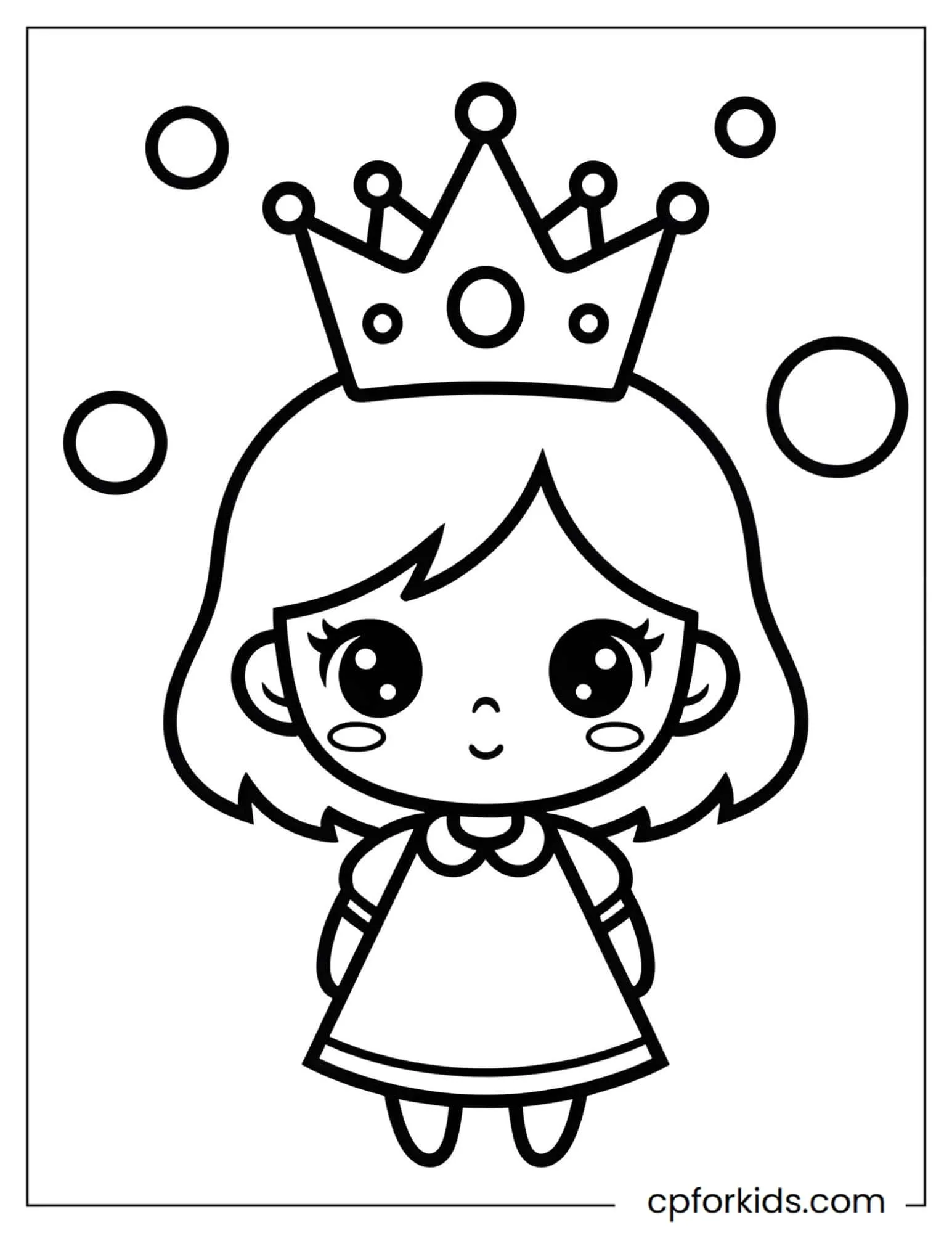 Princess with a Big Crown