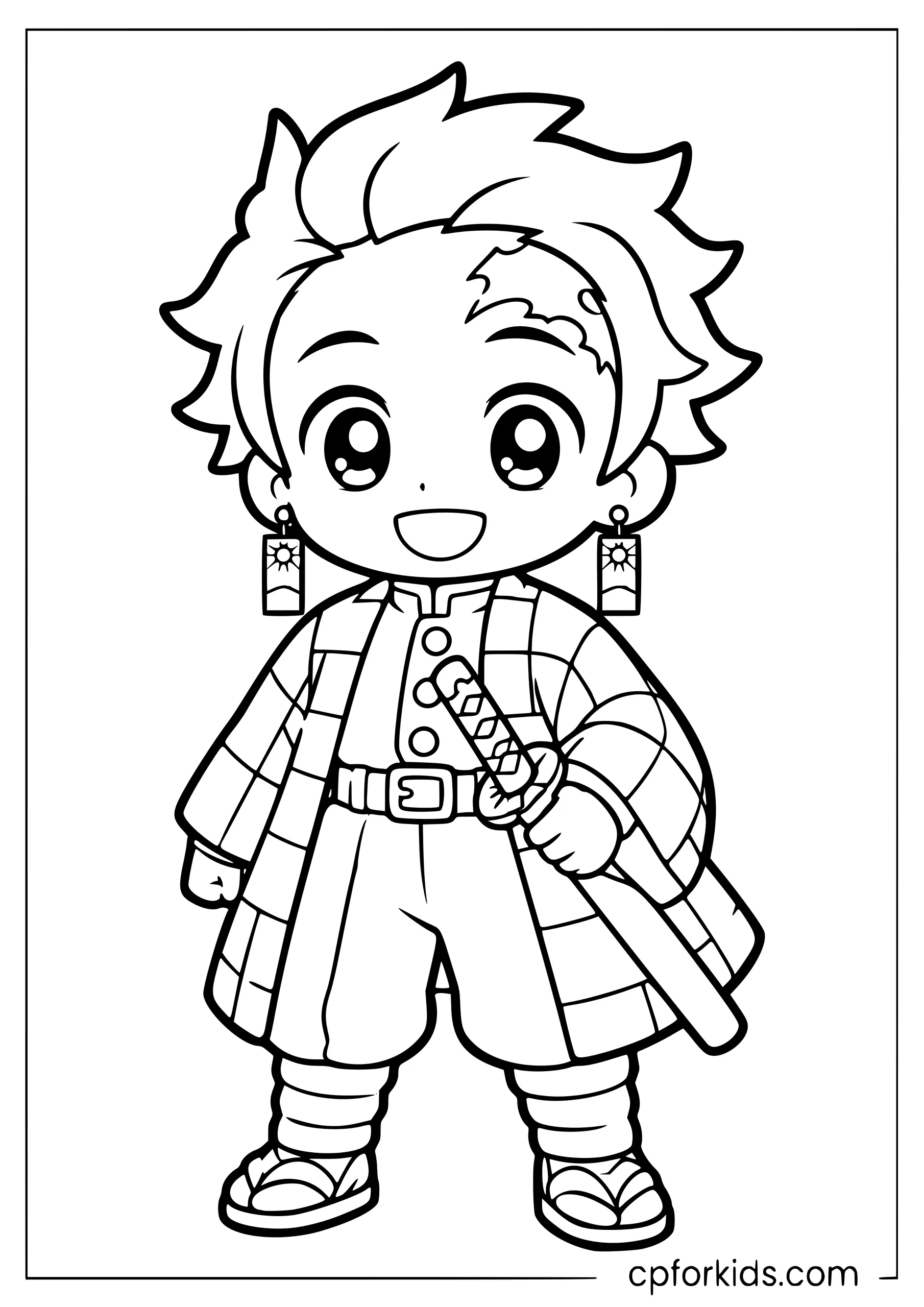 Easy Tanjiro — For Kids