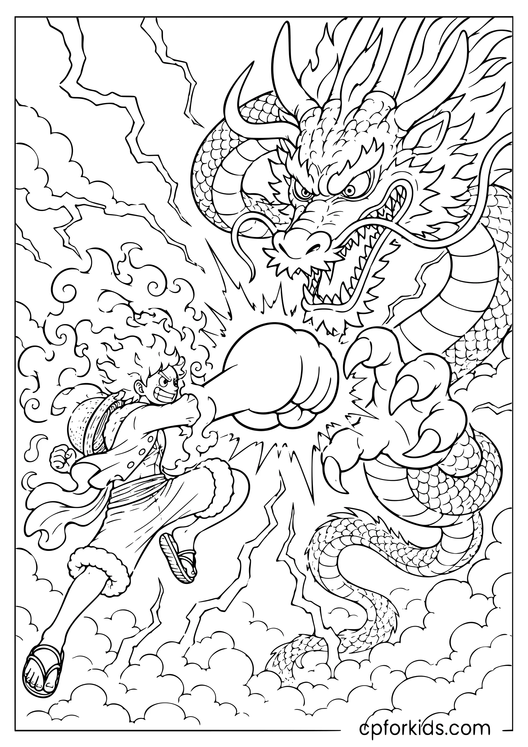 Gear 5 vs Kaido — Epic Battle