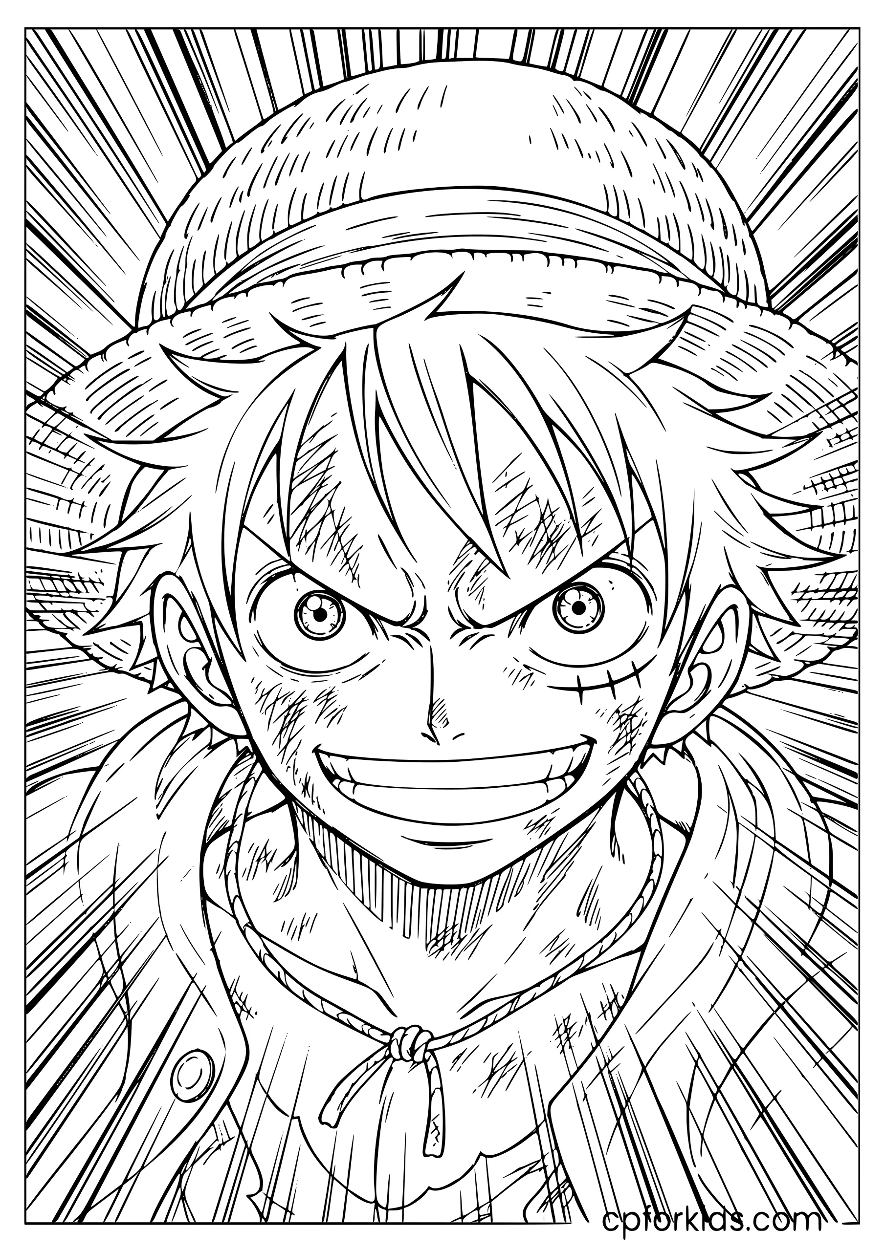 Luffy — Manga Portrait