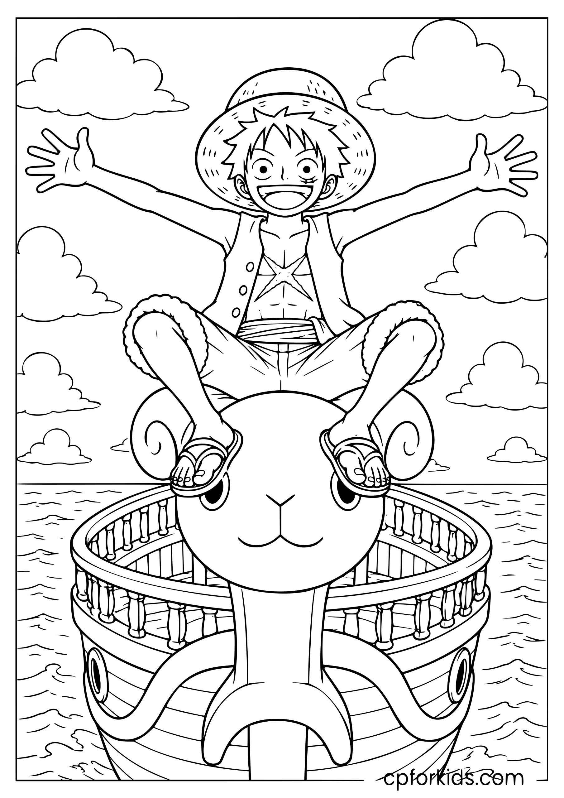 Luffy on the Going Merry