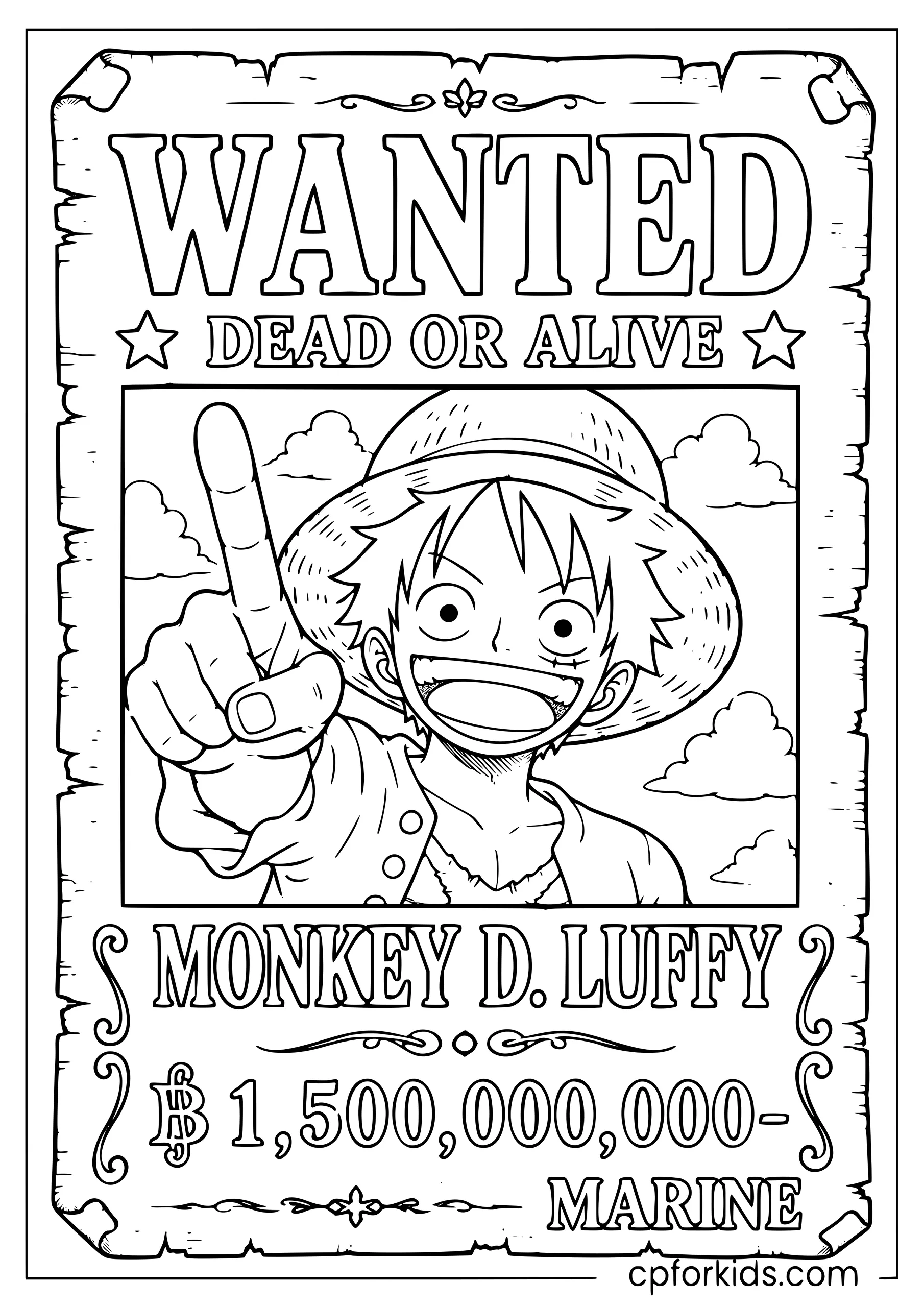 Luffy — Wanted Poster