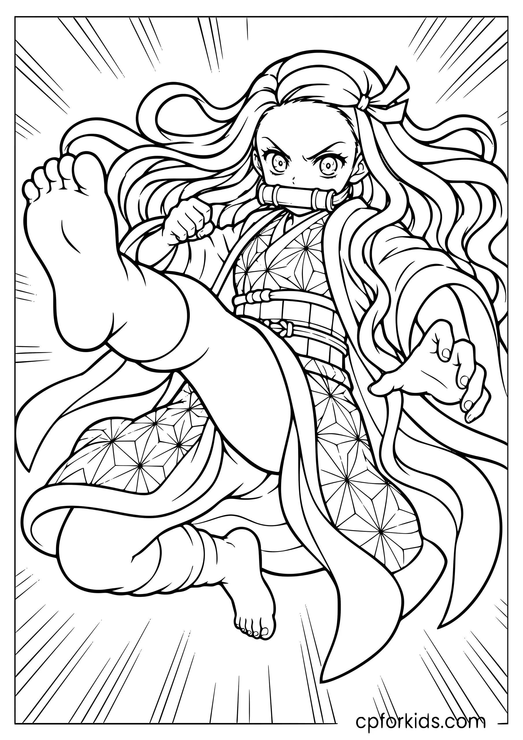 Nezuko — Midair Kick