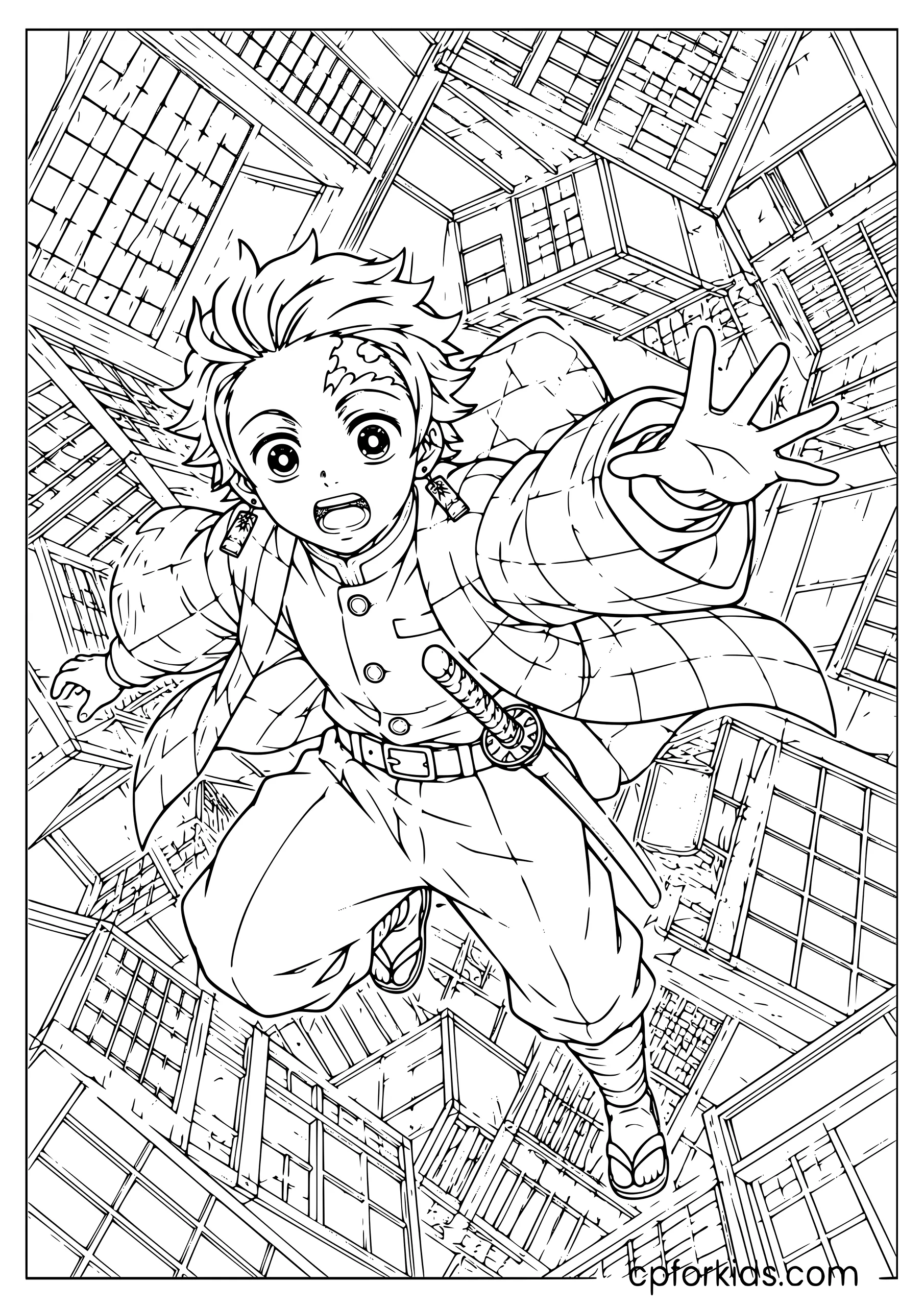 Tanjiro — Falling in the Infinity Castle