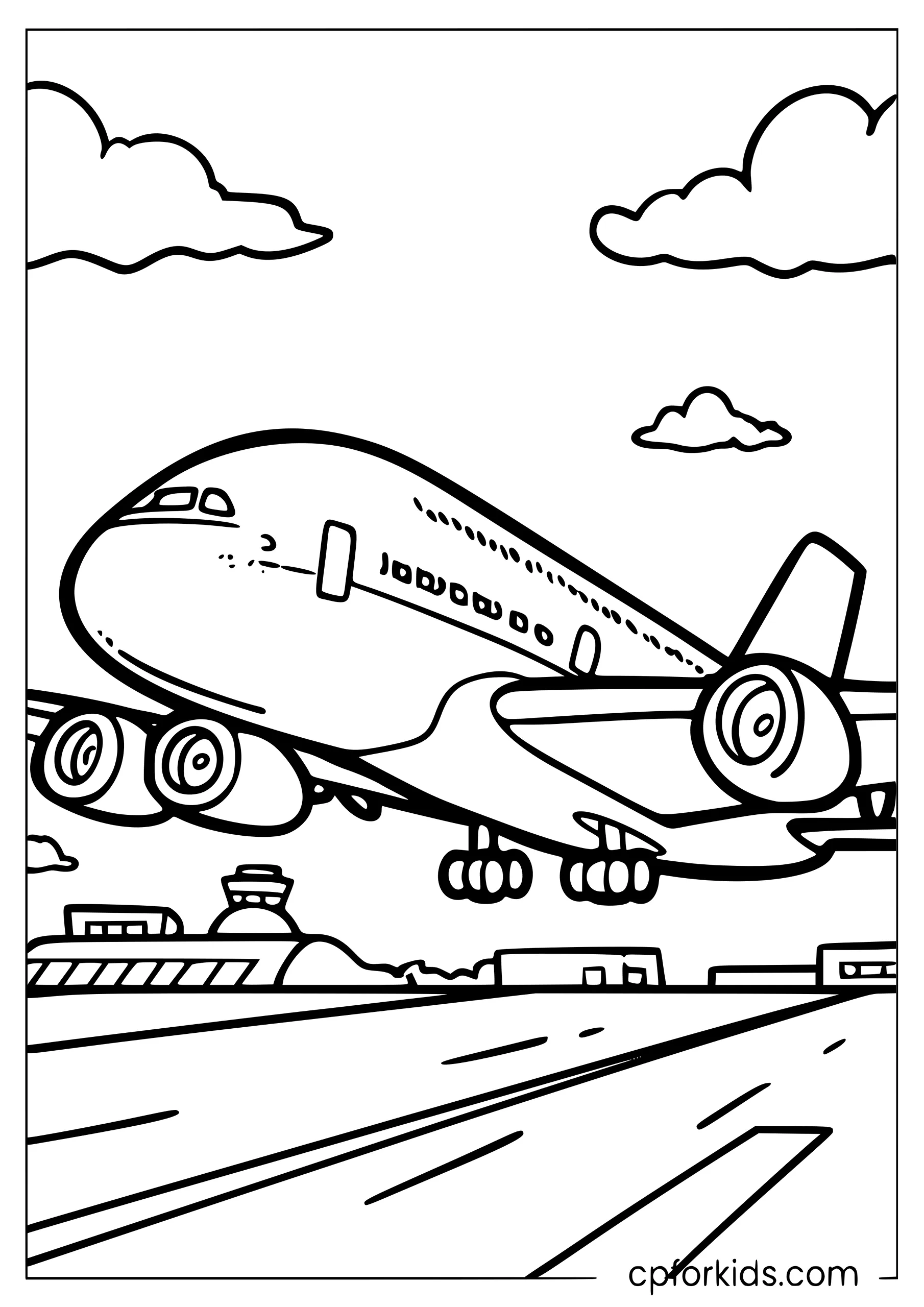 Airbus A380 Double-Deck Takeoff