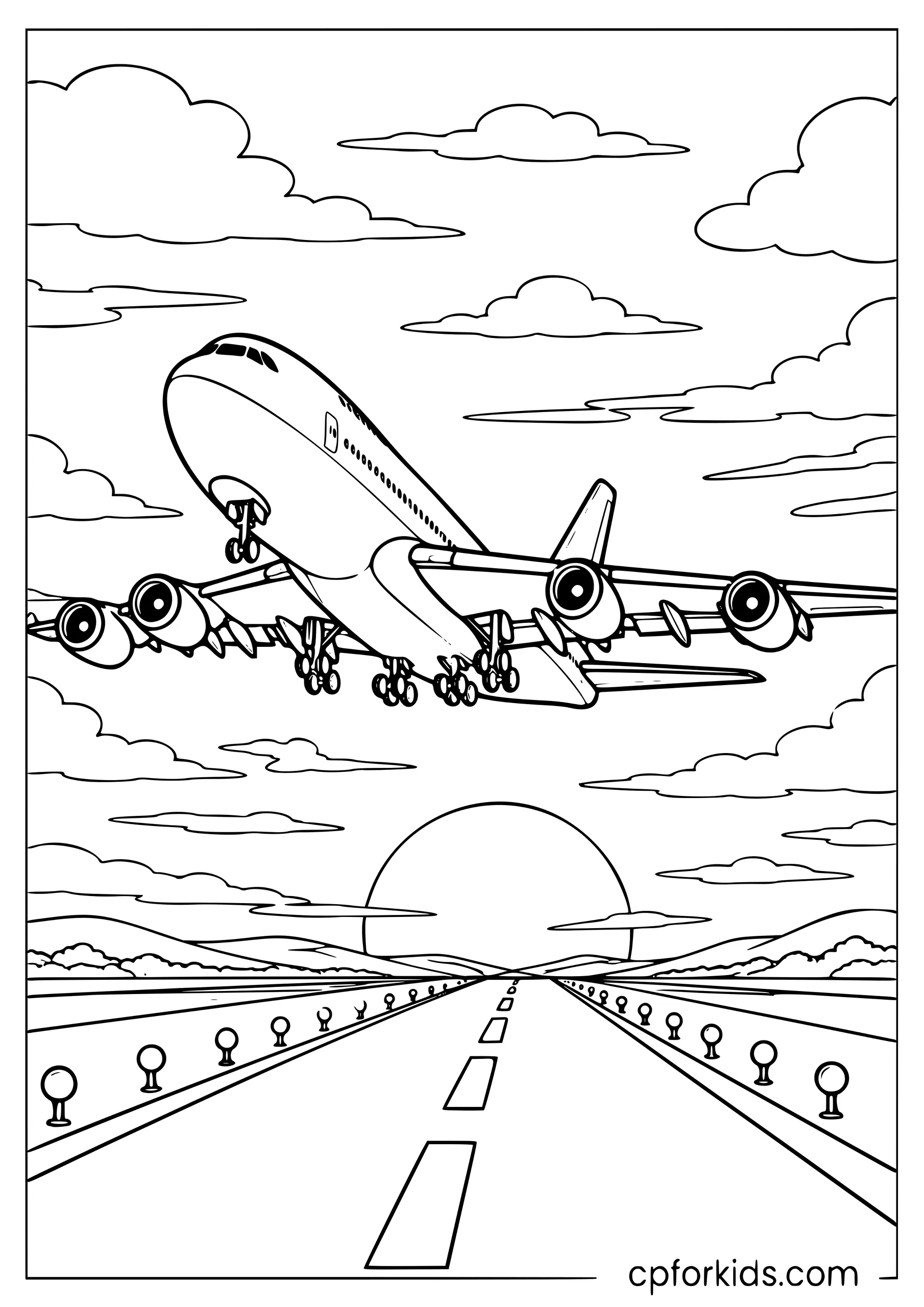Sunset Takeoff — Most Beautiful Departure