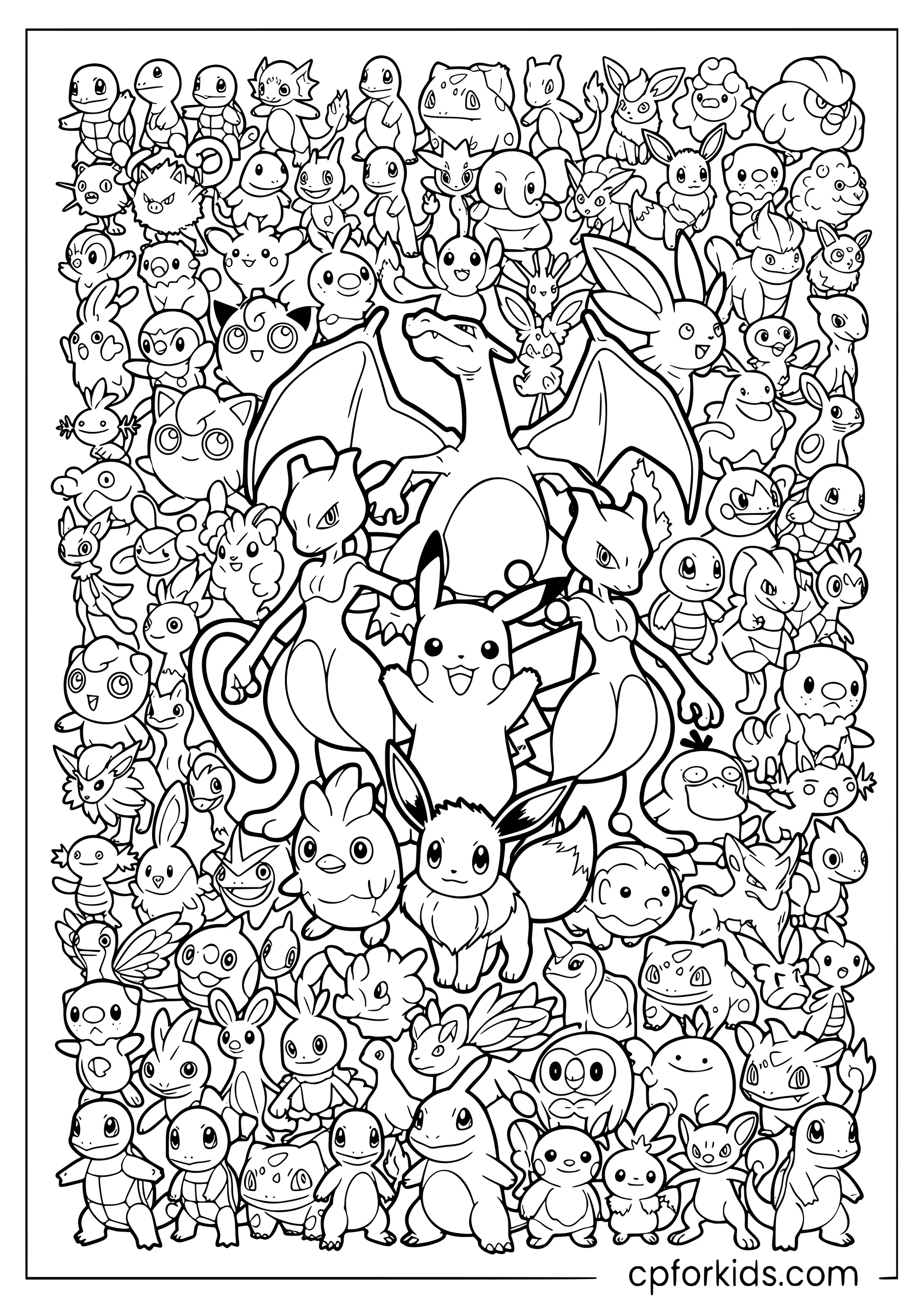 All 151 Original Pokémon — The Complete Poster