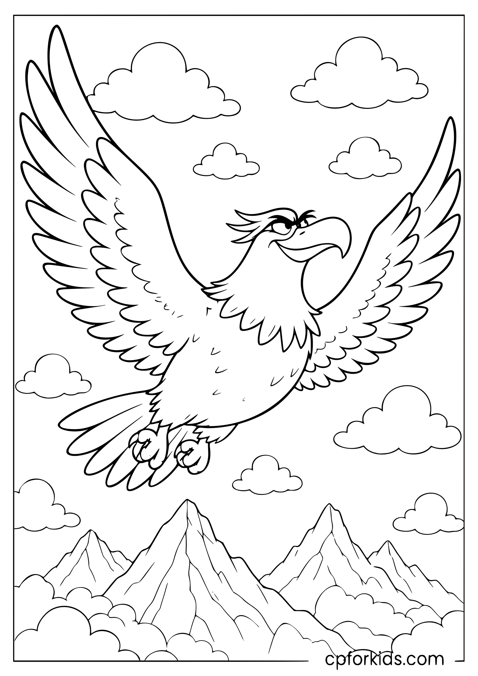 Mighty Eagle in Flight