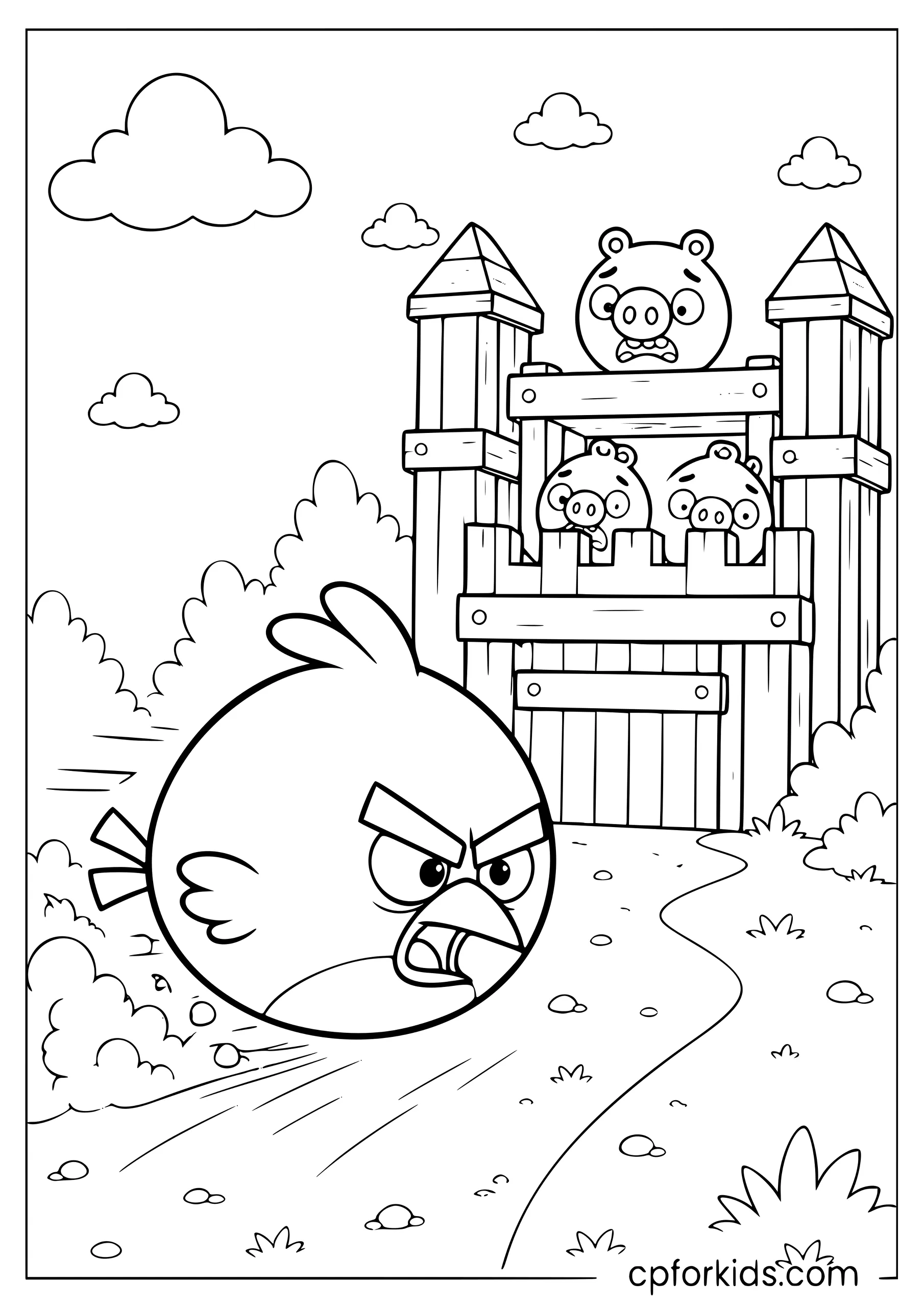 Red Charges the Fortress