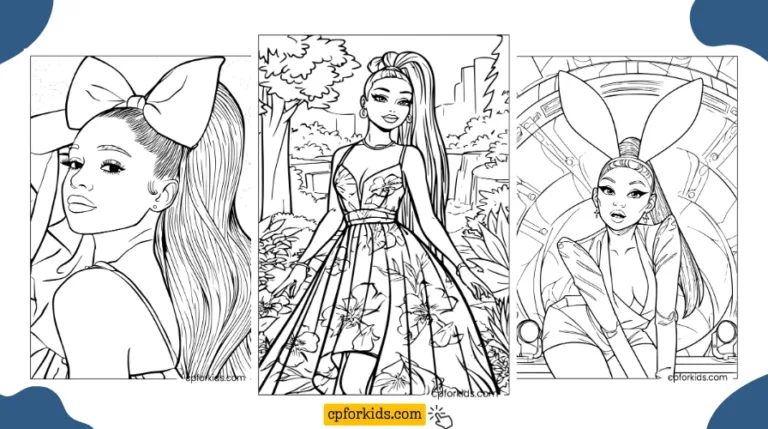 Printable Coloring Pages for Ariana Grande