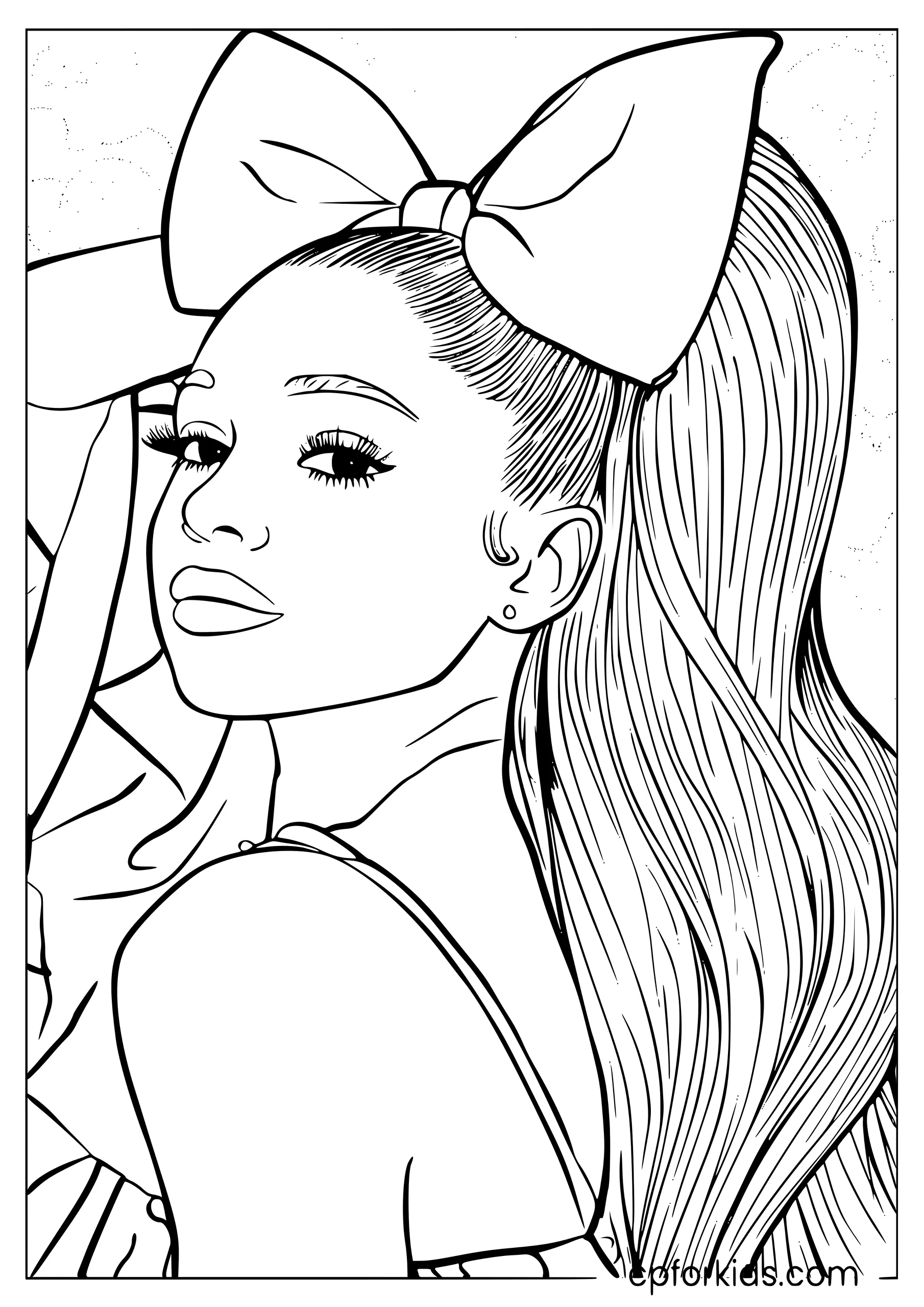 Long Ponytail with Hair Bow