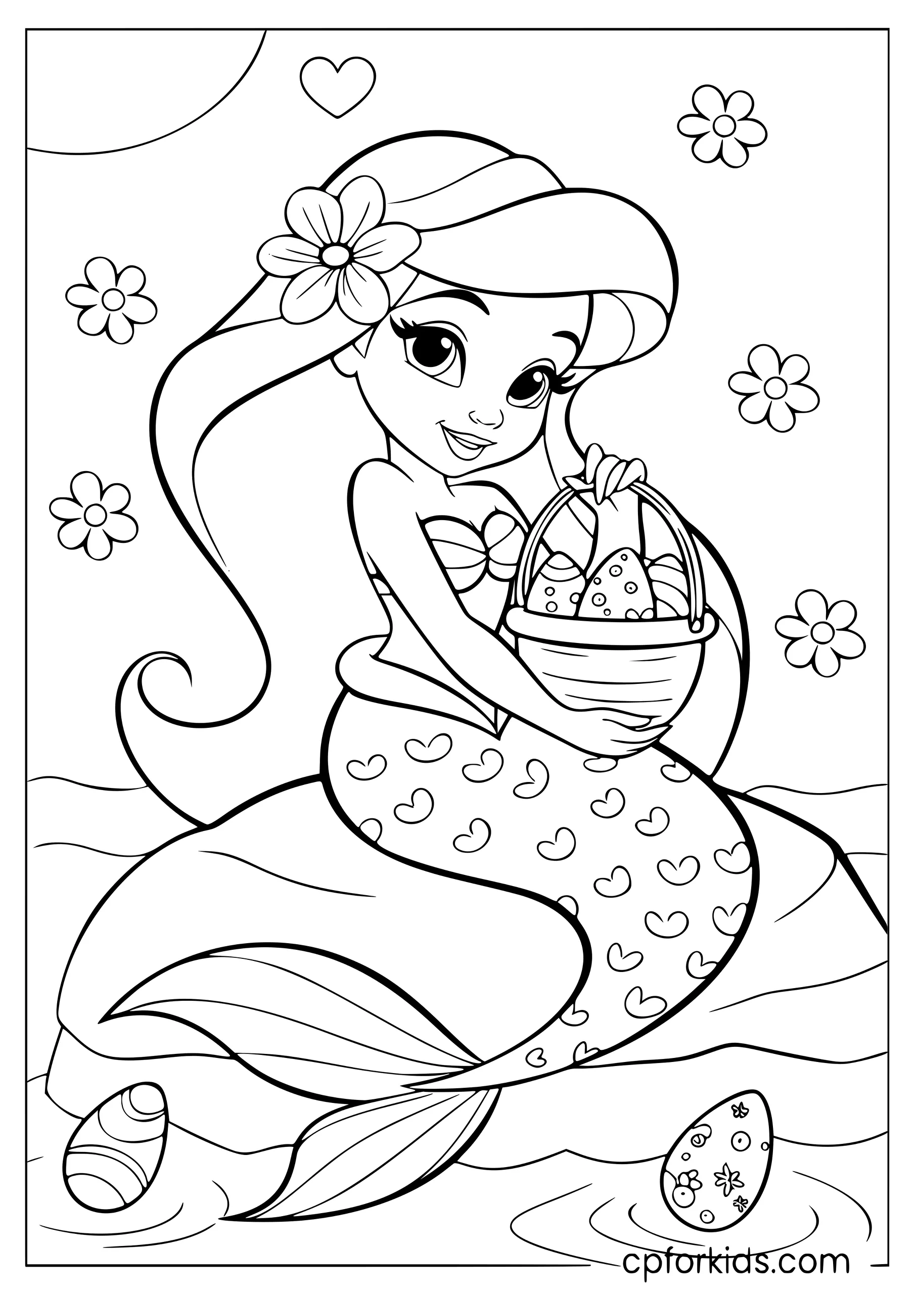 Ariel's Easter Spring Scene