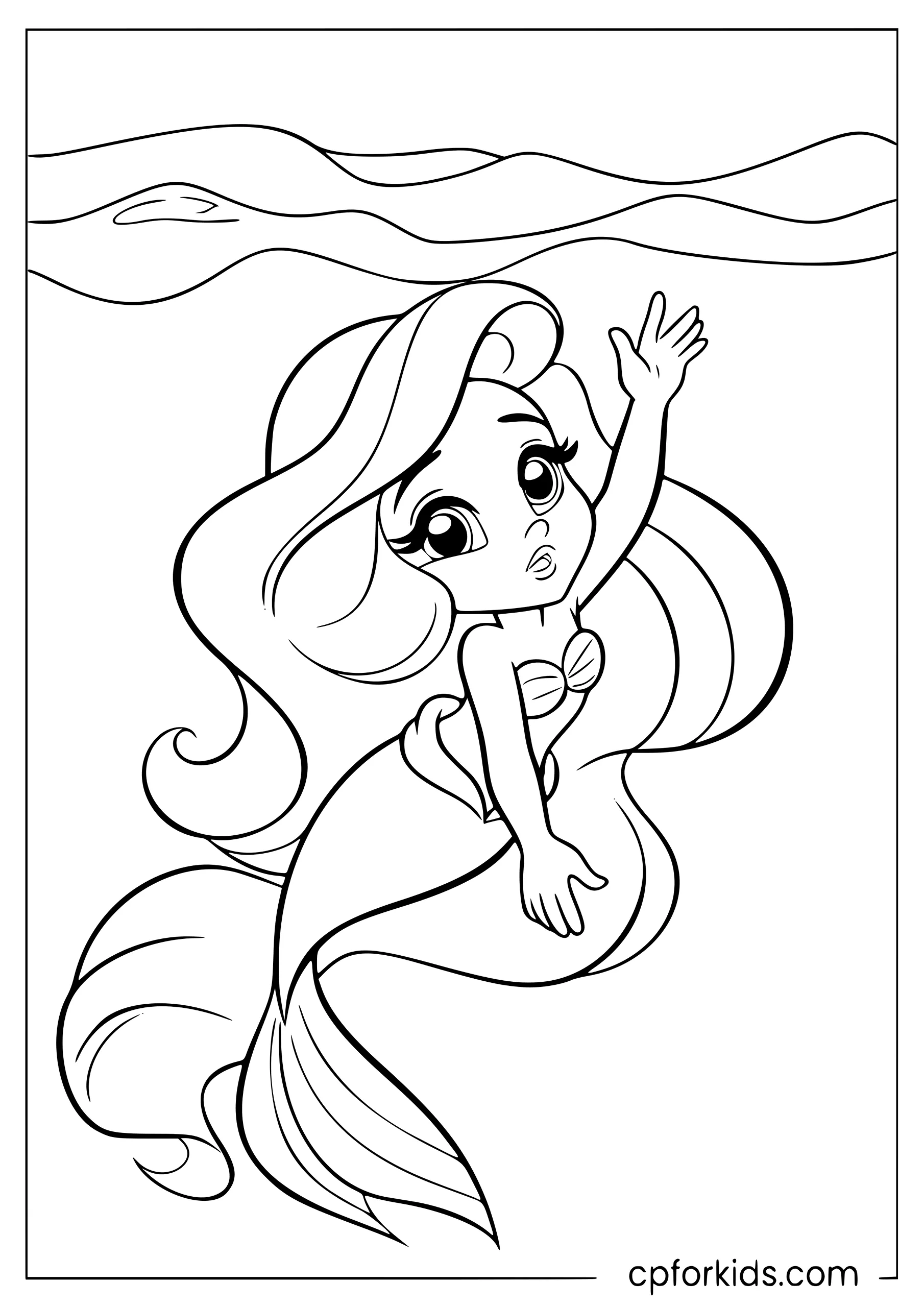 Ariel Reaching for the Surface