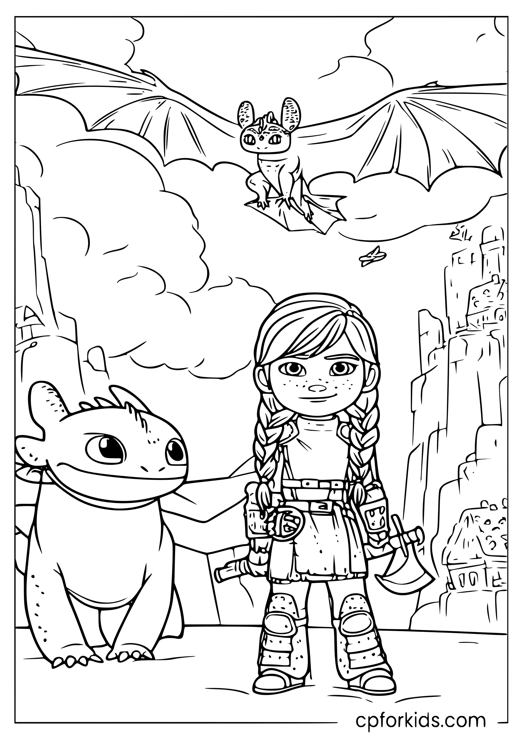 Astrid with Her Axe