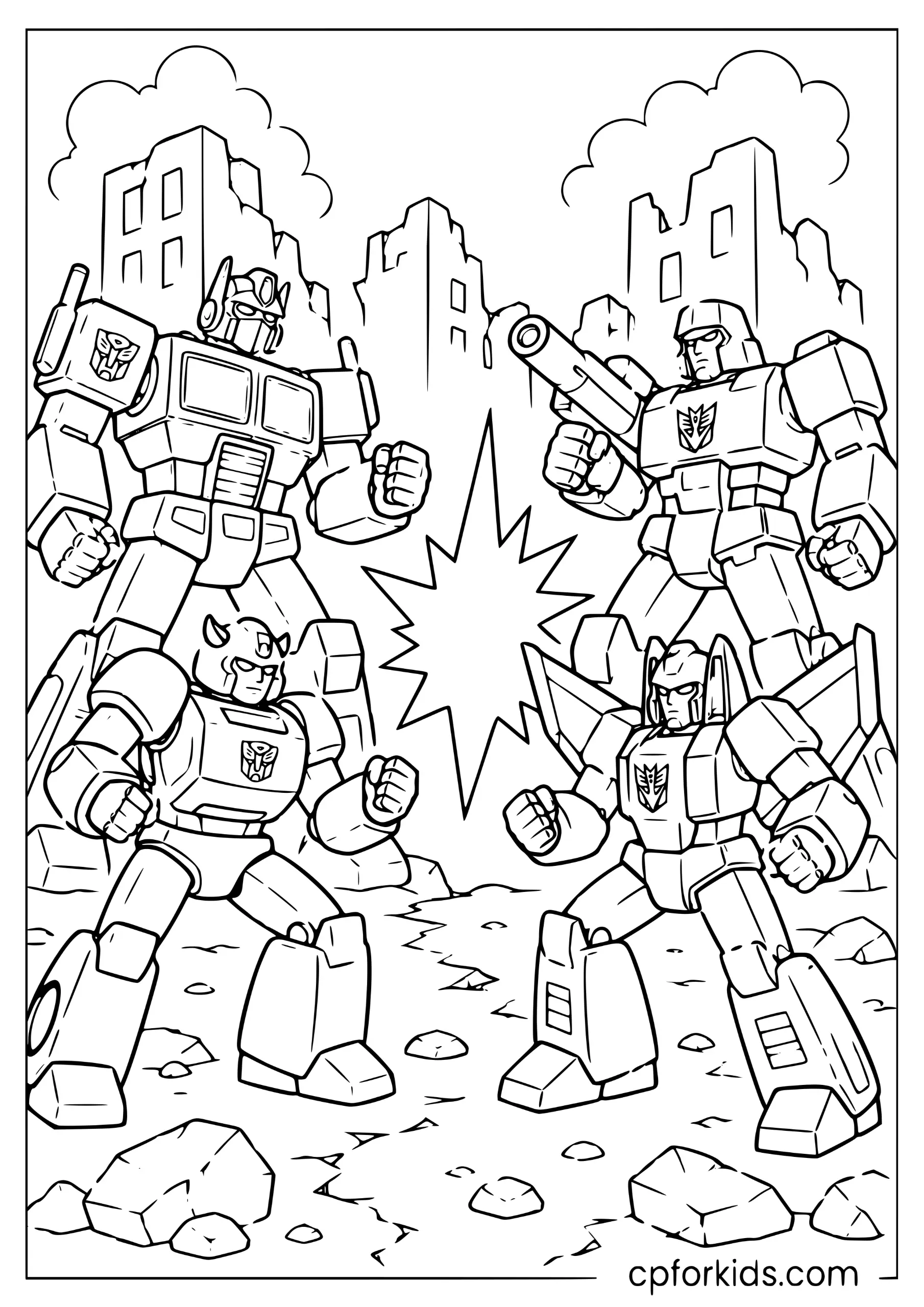 Autobots vs Decepticons Battle