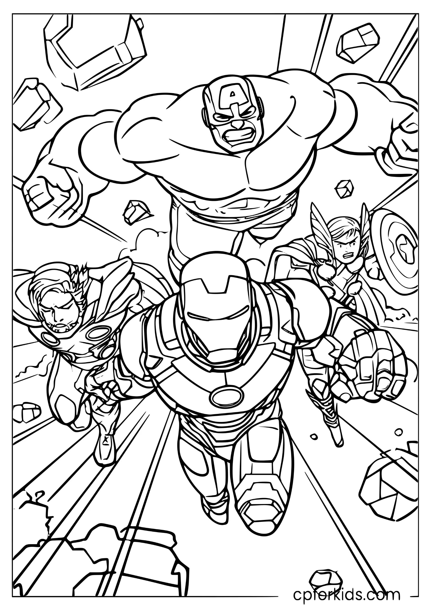 Avengers Charge Into Battle