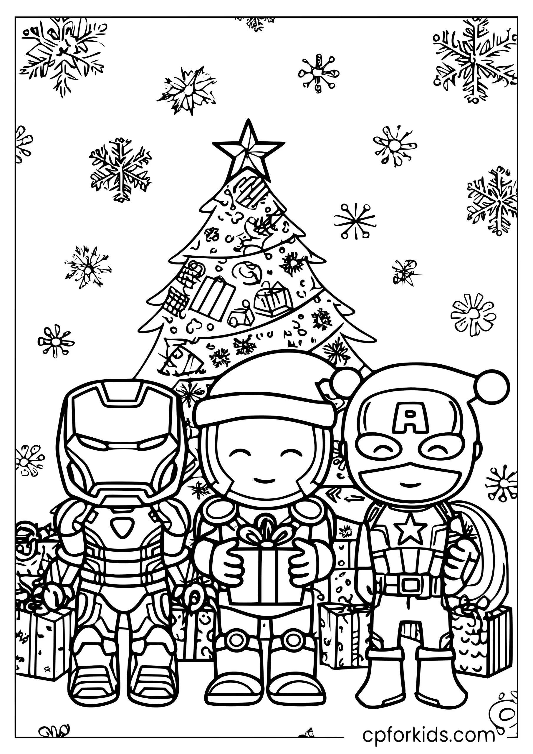 Christmas Avengers Santa Hats
