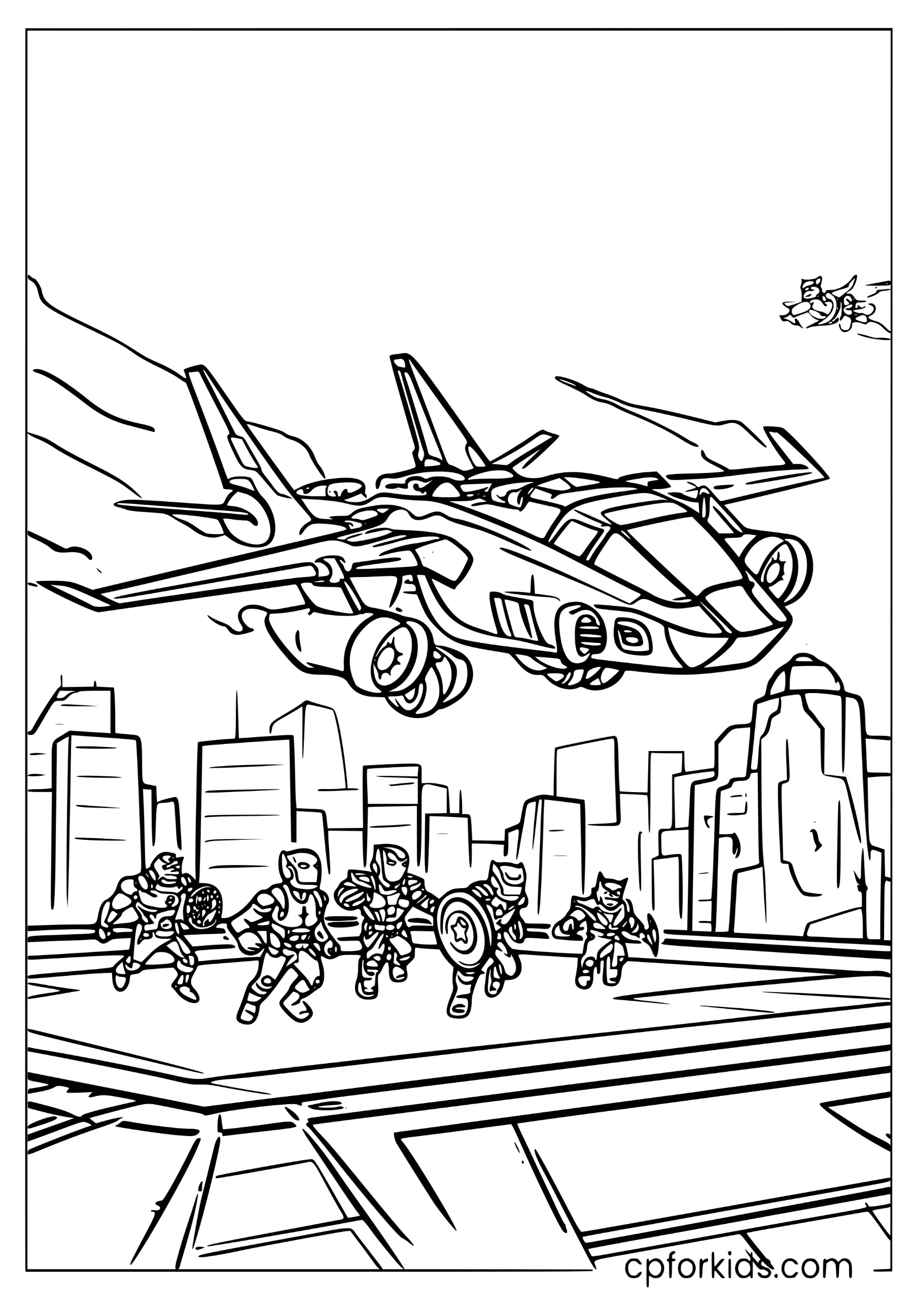 Avengers Quinjet Landing