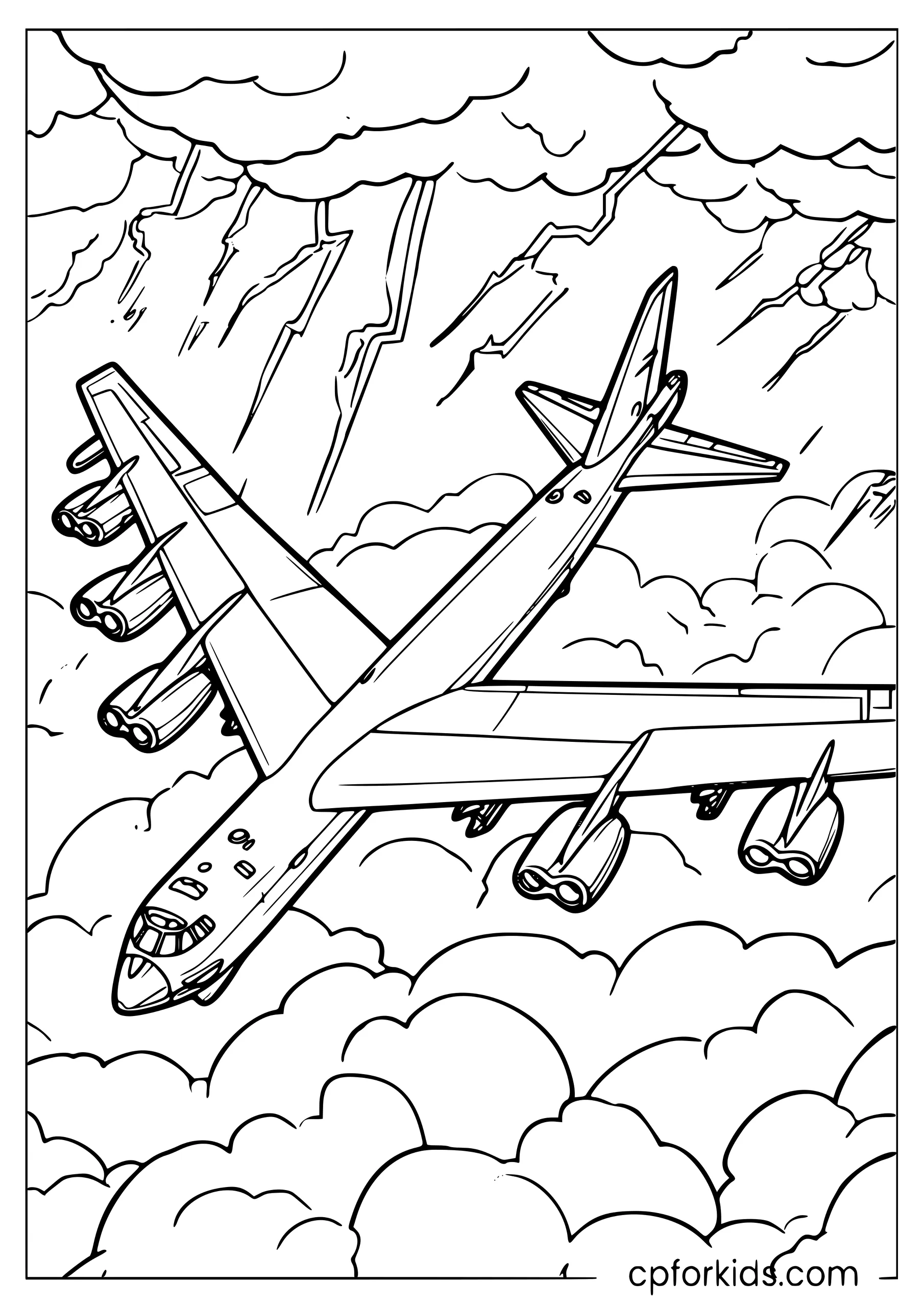 B-52 Bomber Through the Storm