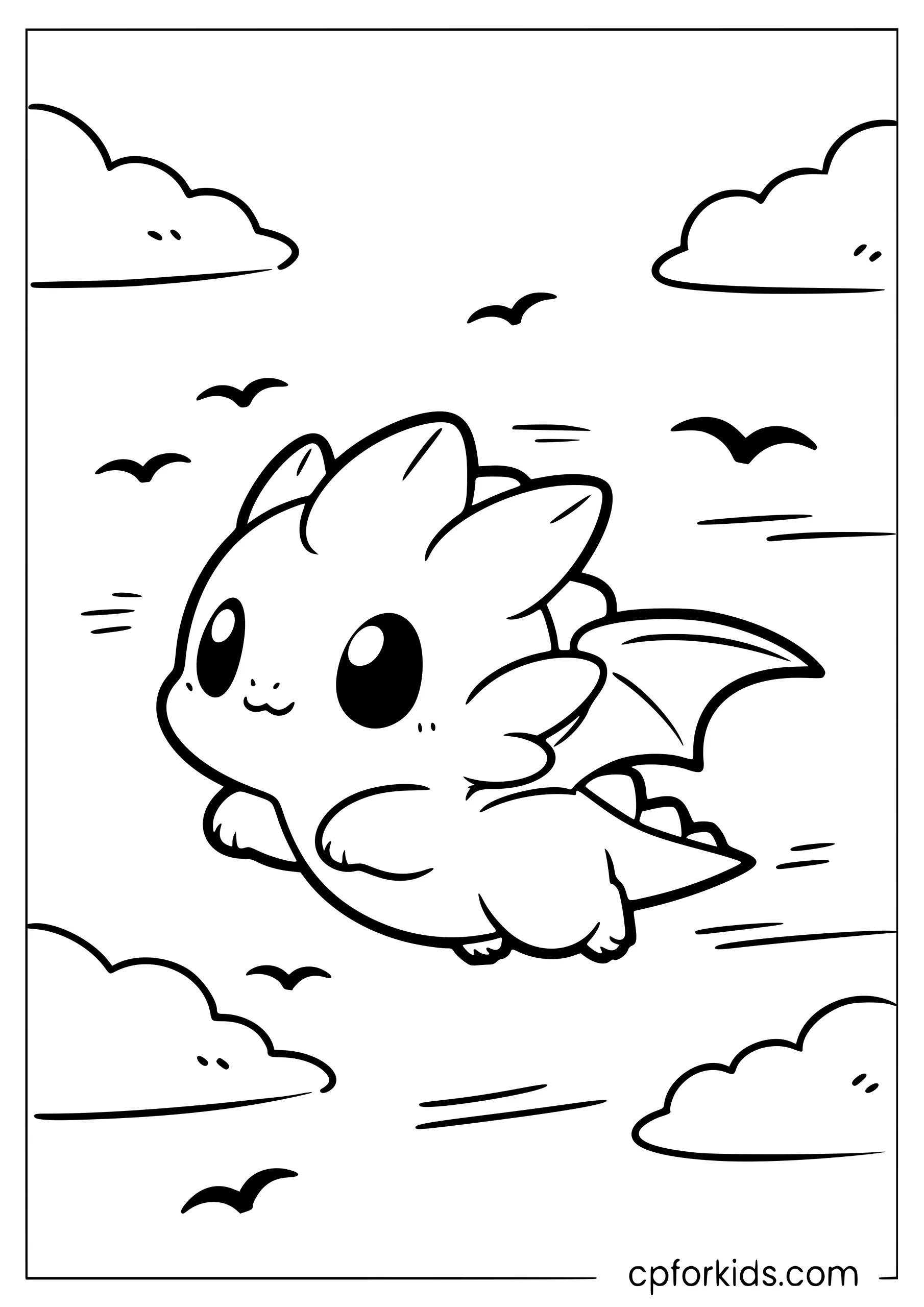 Baby Dragon Takes Flight
