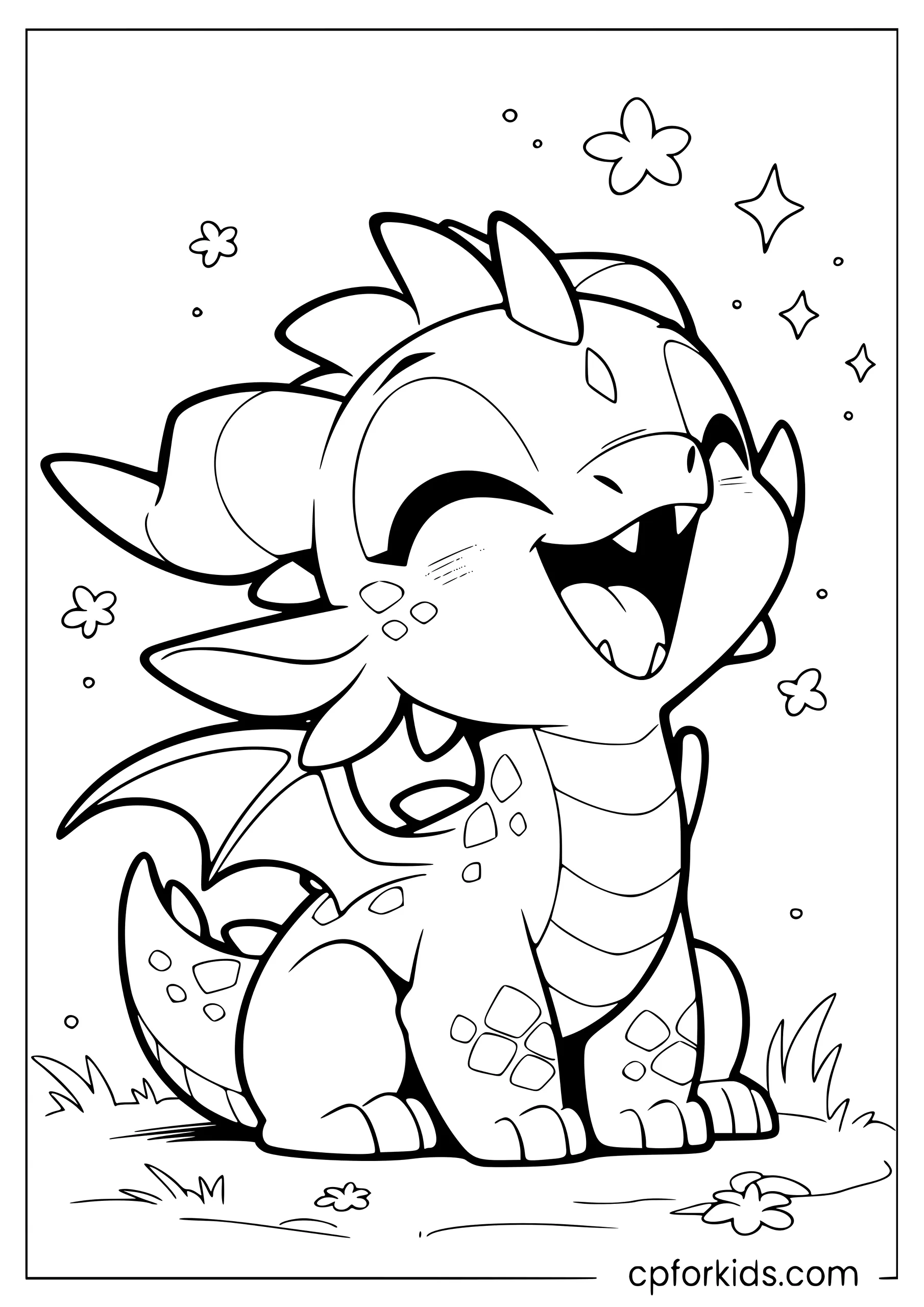 Baby Dragon Cracks Up