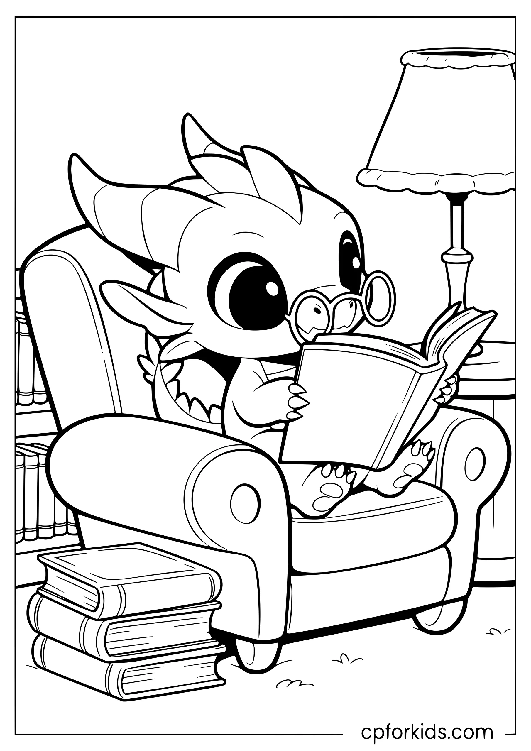 Baby Dragon's Reading Corner