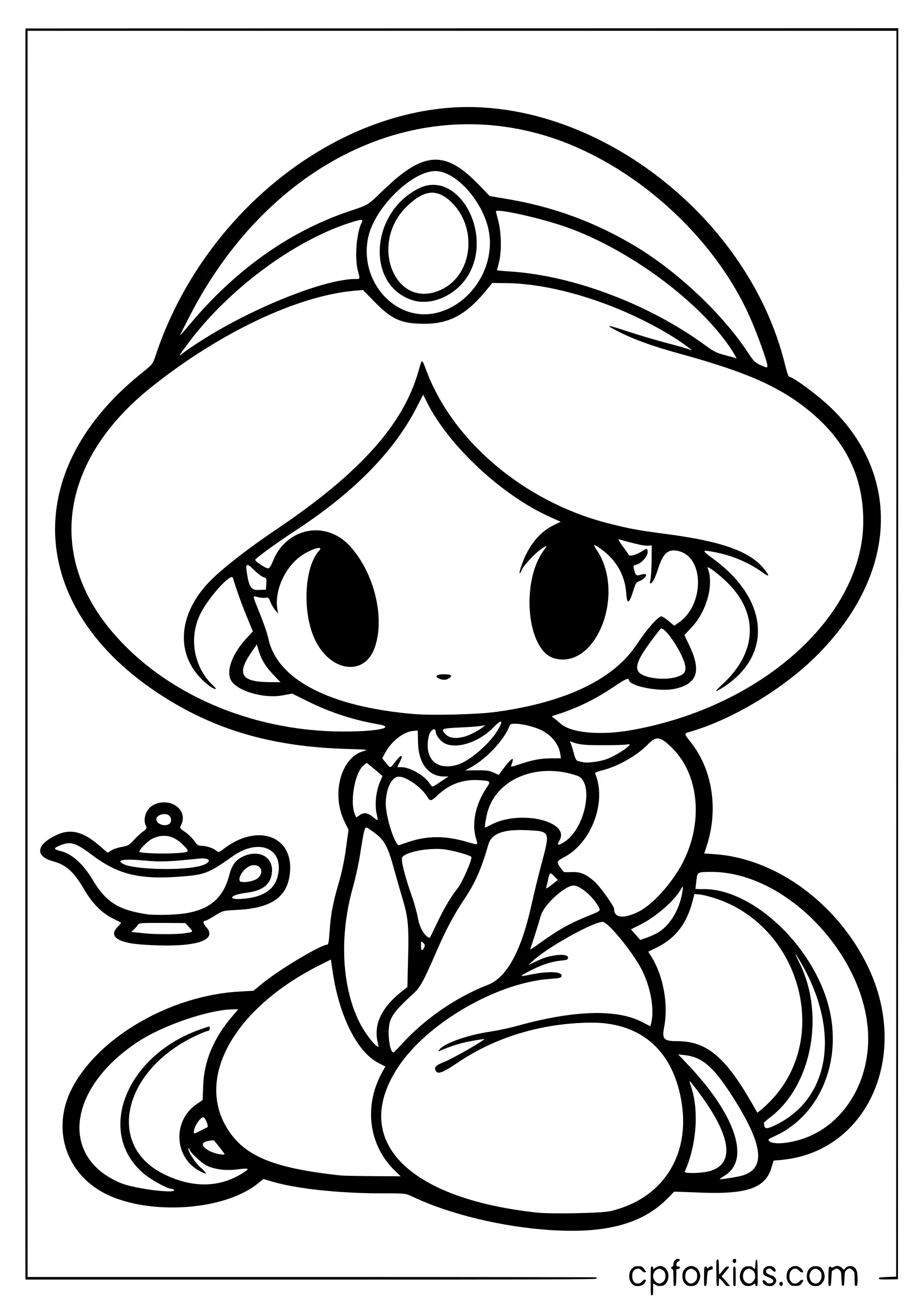 Baby Jasmine with the Magic Lamp