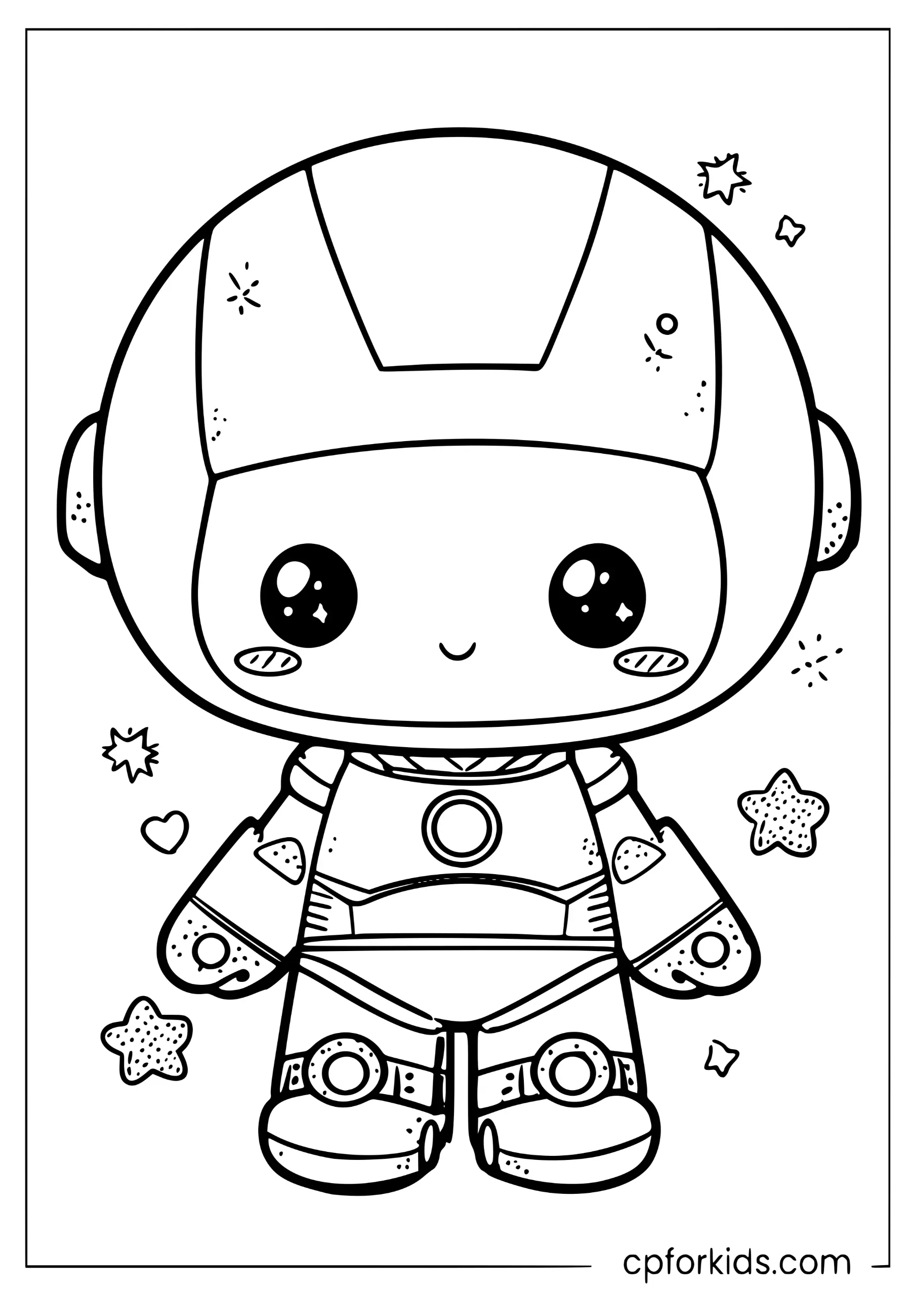 Baby Kawaii Iron Man
