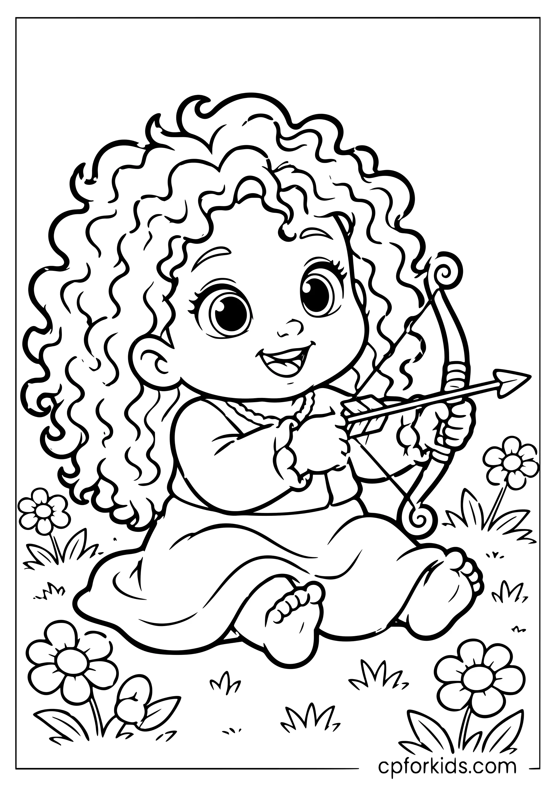 Baby Merida Cute Page