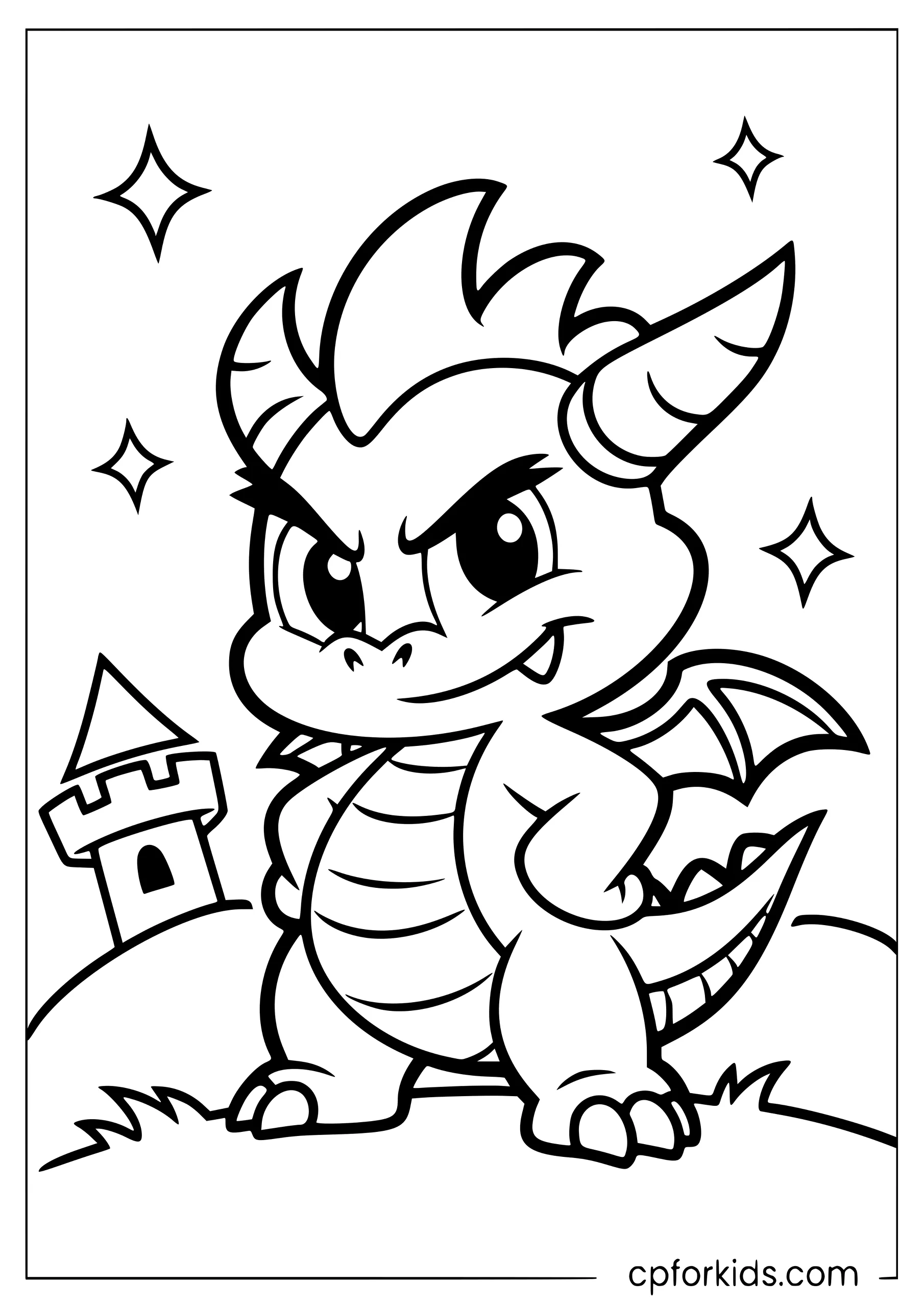 Baby Purple Dragon, Ready for Adventure