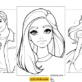 Printable Barbie coloring pages featured image
