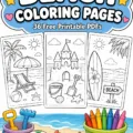 Beach Coloring Pages