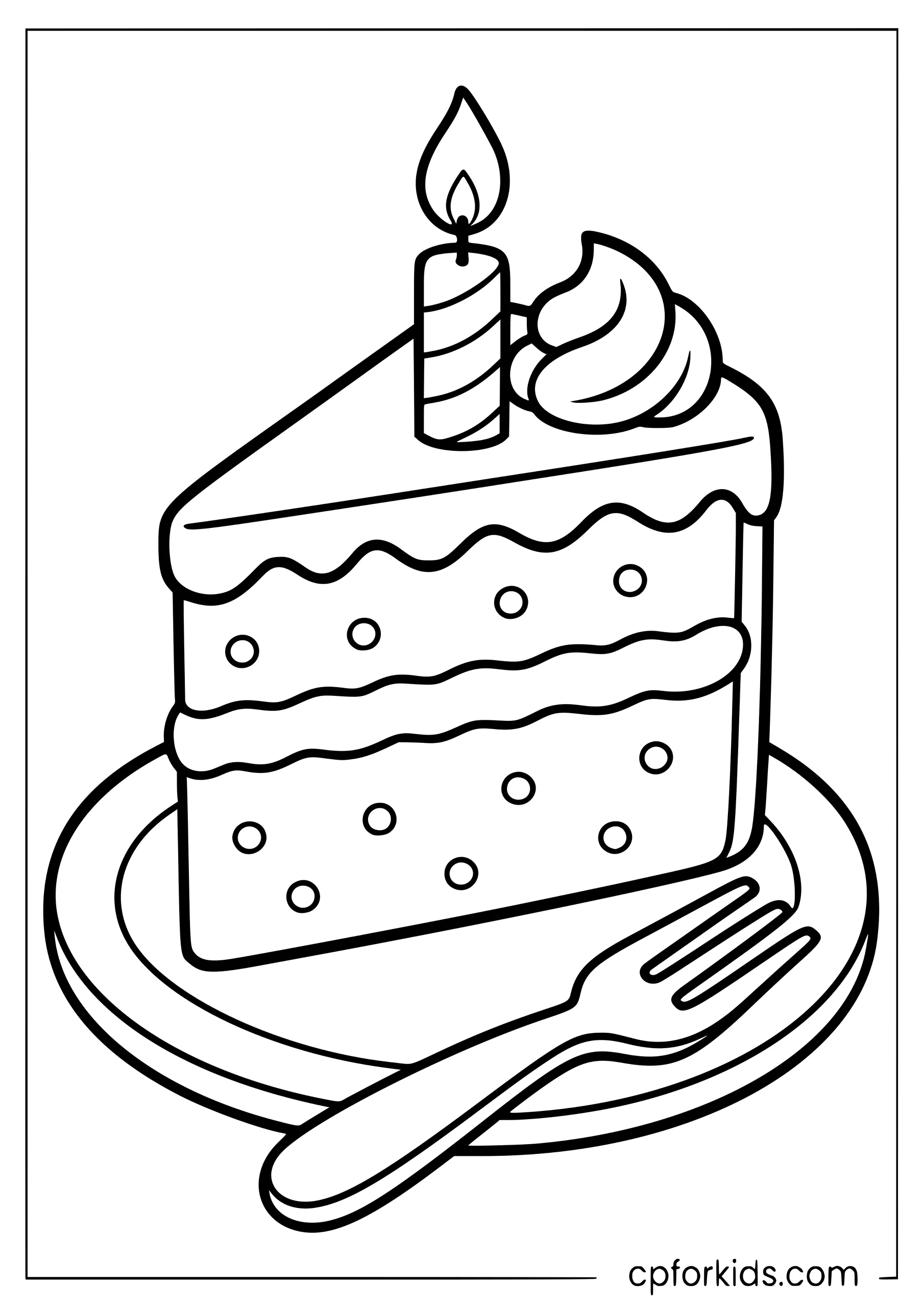 Birthday Cake Slice