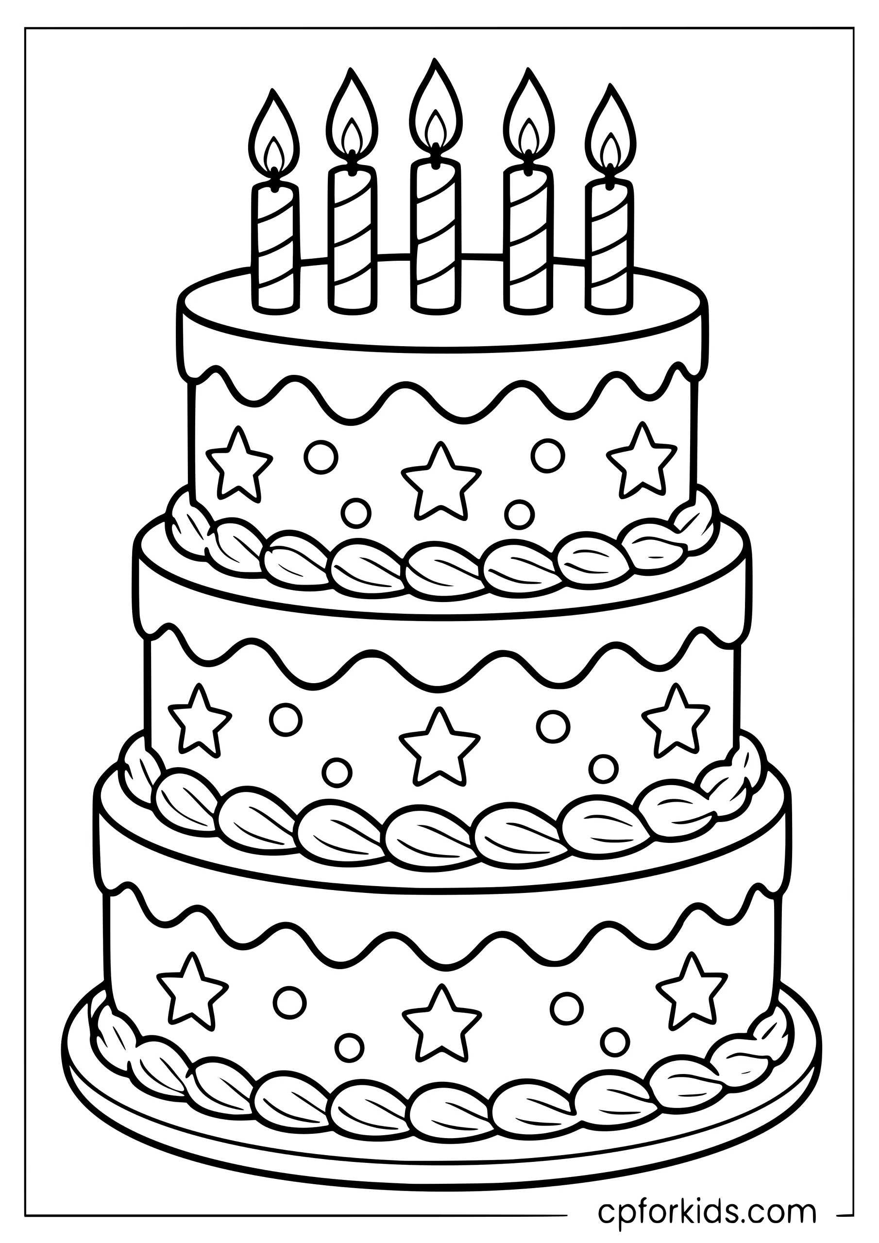 Birthday Cake with Candles
