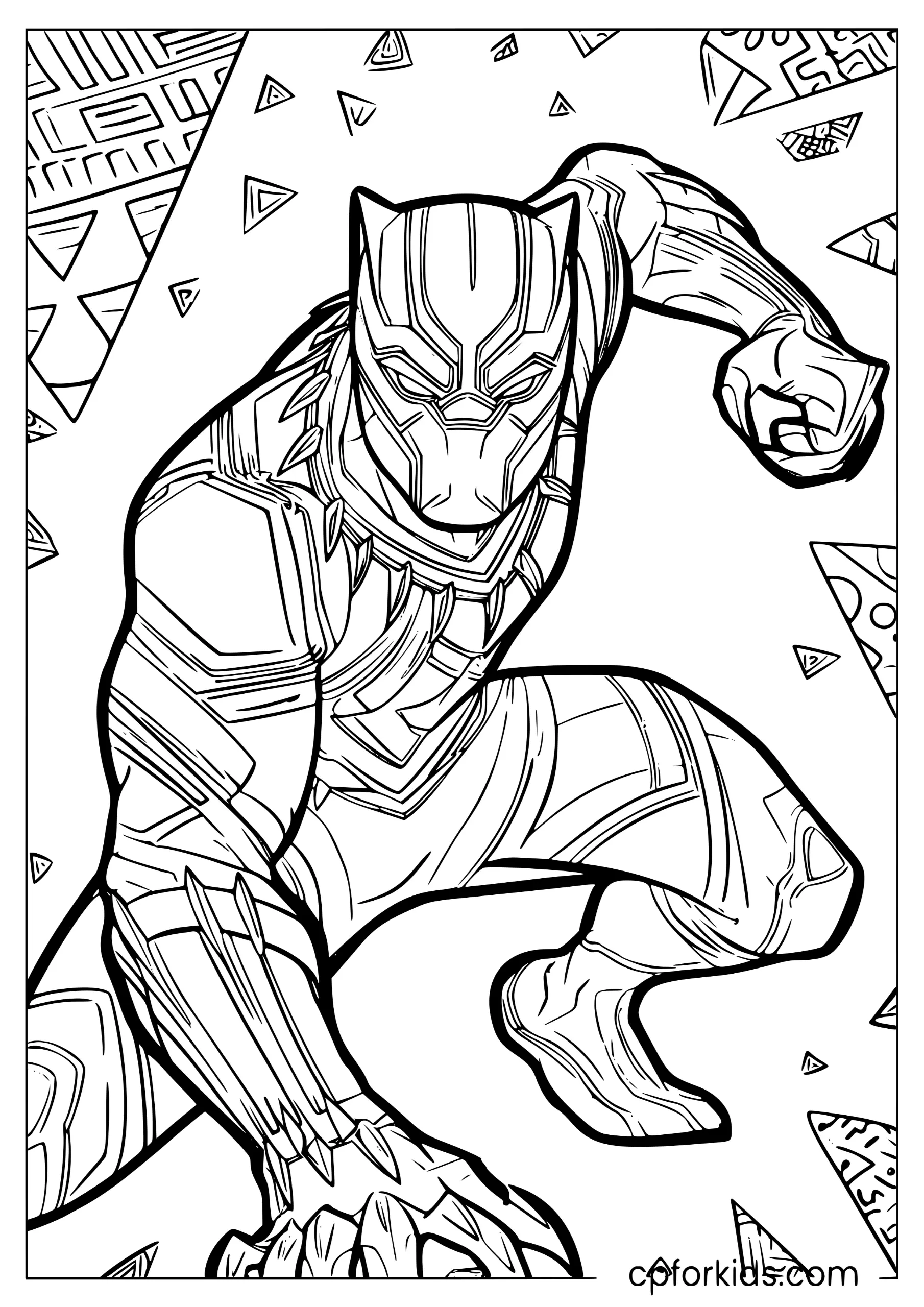 Black Panther Crouched Ready