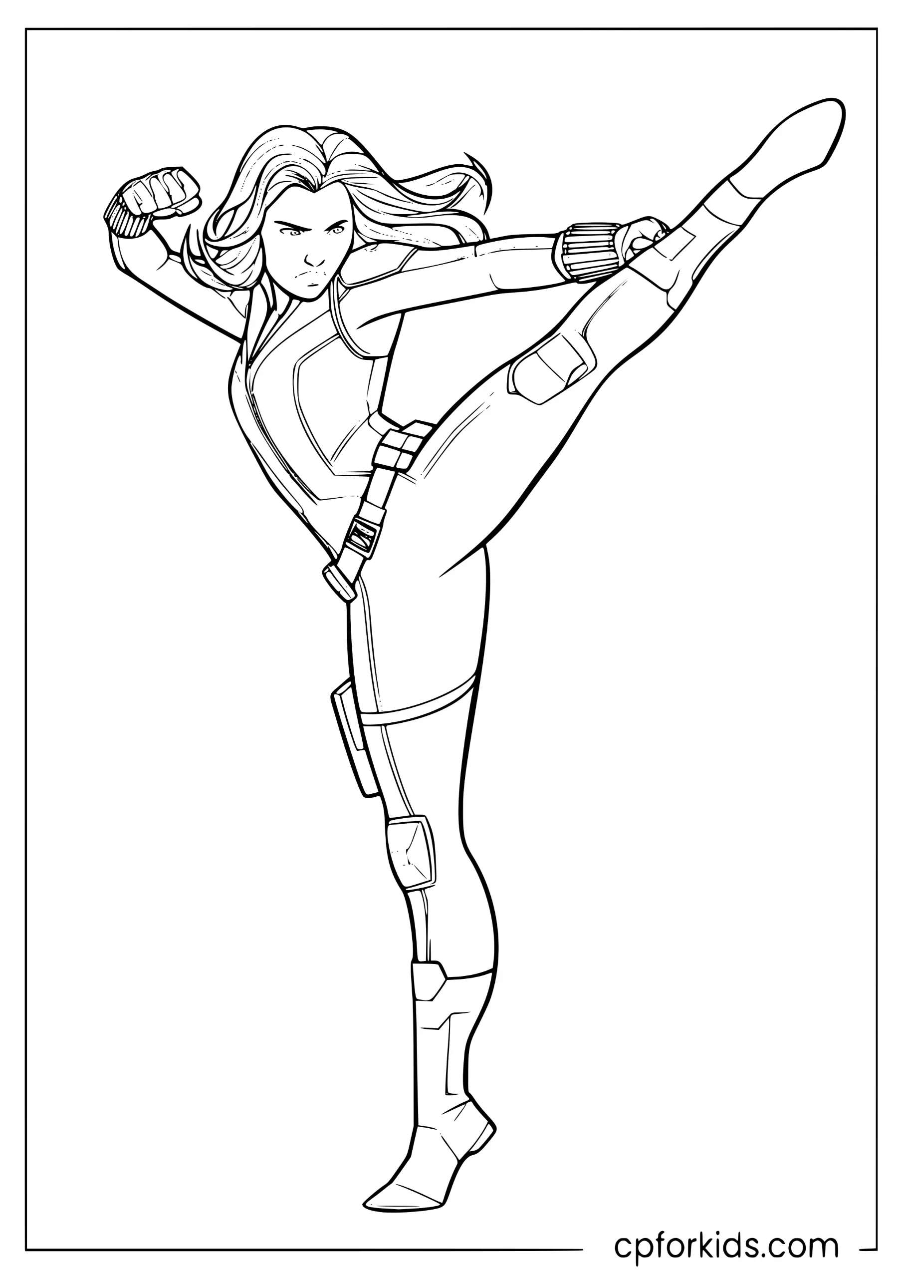Black Widow Combat Kick