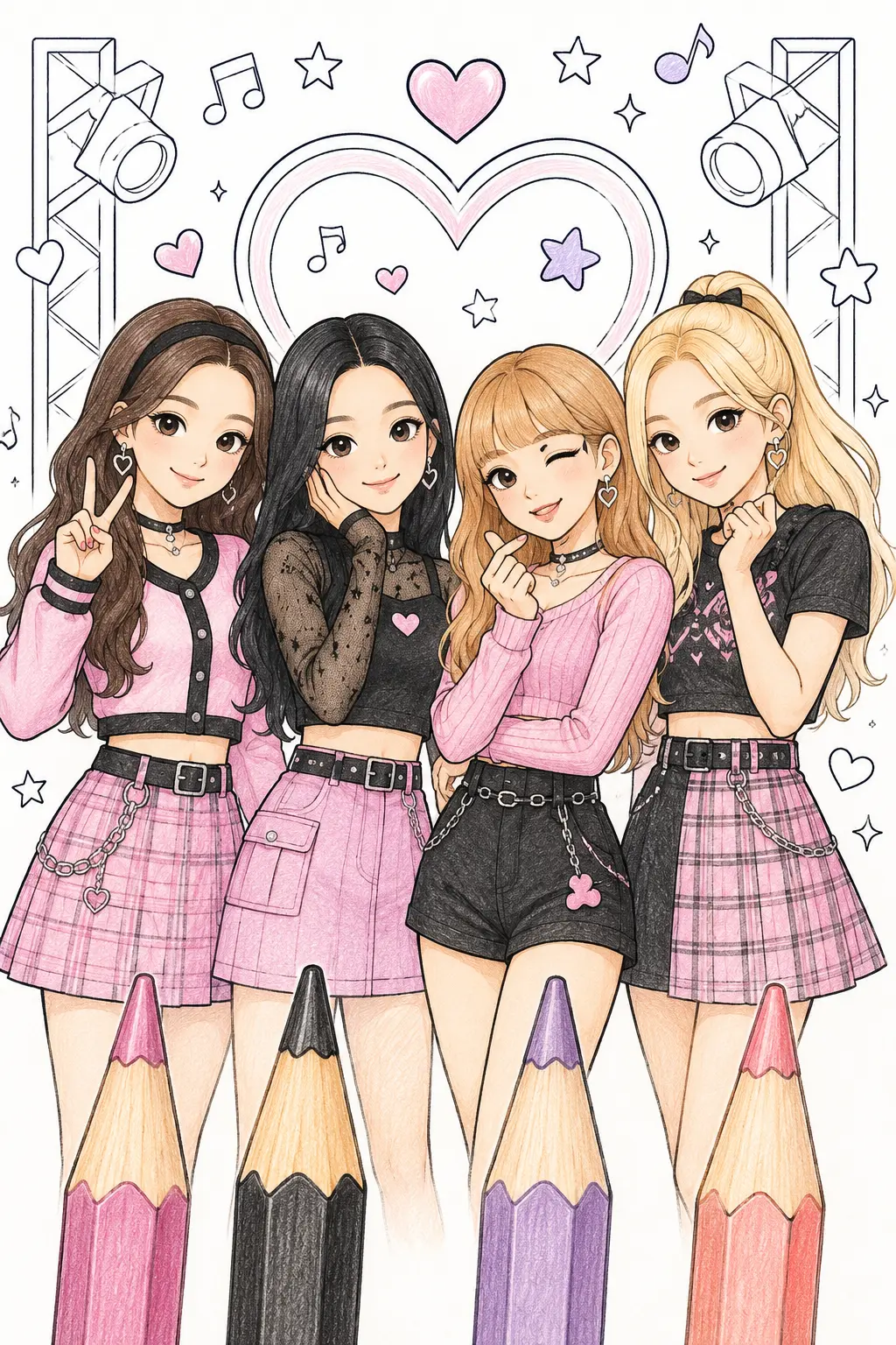 BLACKPINK Coloring Pages